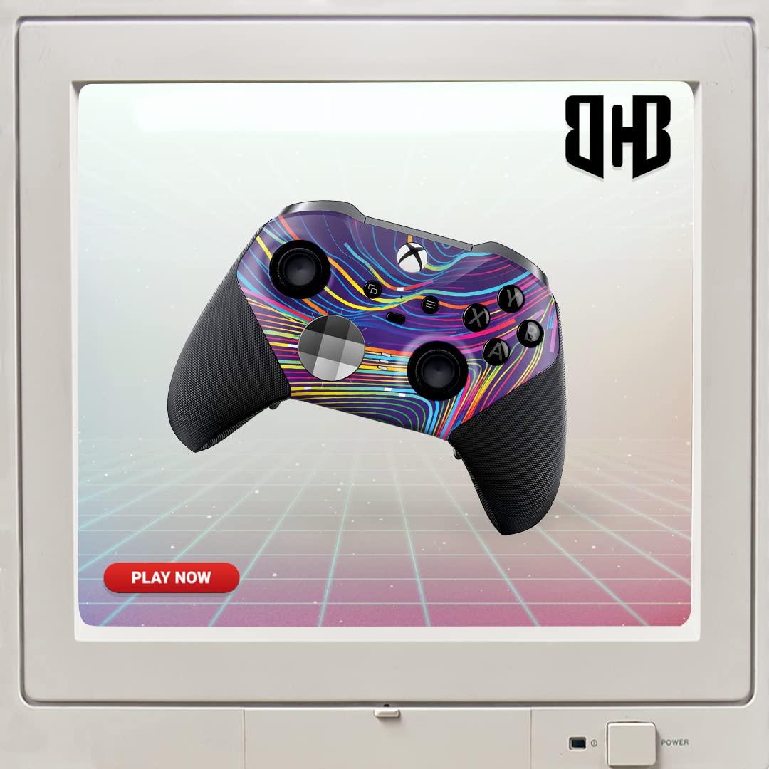 Moving Abstract Customised Wireless Controller for Elite by BCB. Original Elite Series 2 Controller Compatible with X-box One/Series X & S. Customized with Water Transfer Printing (Not a Skin) - Image 6