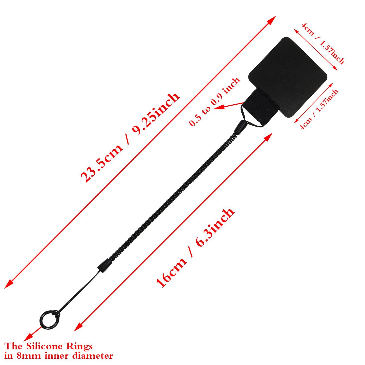 Mini Skater Plastic Elastic Tether Lanyard with Silicone Ring & Pen Loop Holder for Tethering Stylus Pen to Drawing Tablet (1) - Image 2