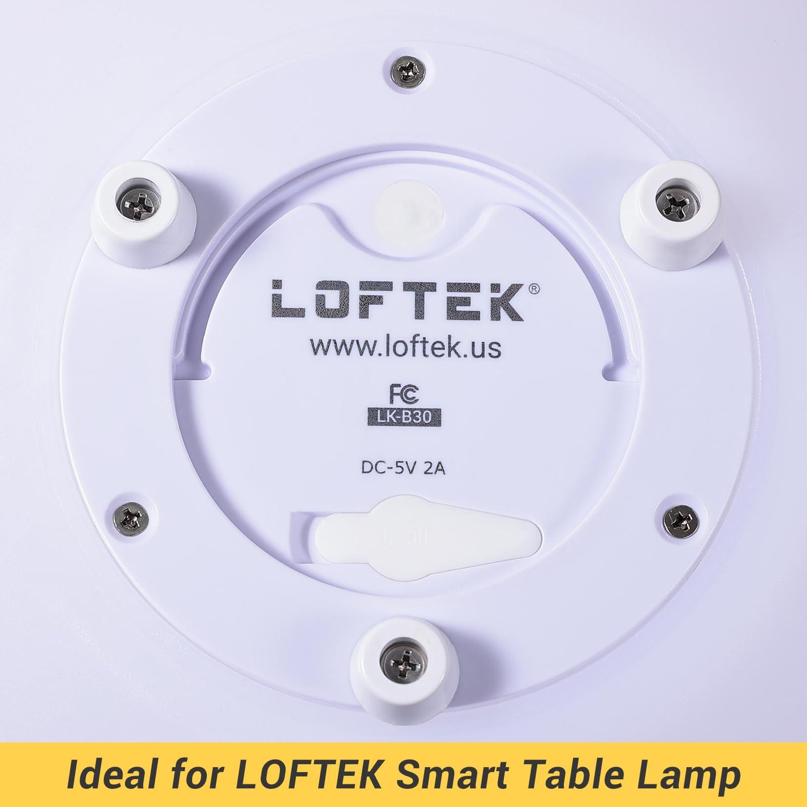 LOFTEK 3Pcs Conical Cushions, White Rubber Foot Pads with Screws Included, Features Shock Absorption & Anti-Collision for Smart Ball Table Lamp - Image 4