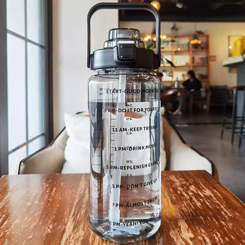 The Garrison Co. Half-Gallon Gym and Sports Water Bottle Jug (Black)