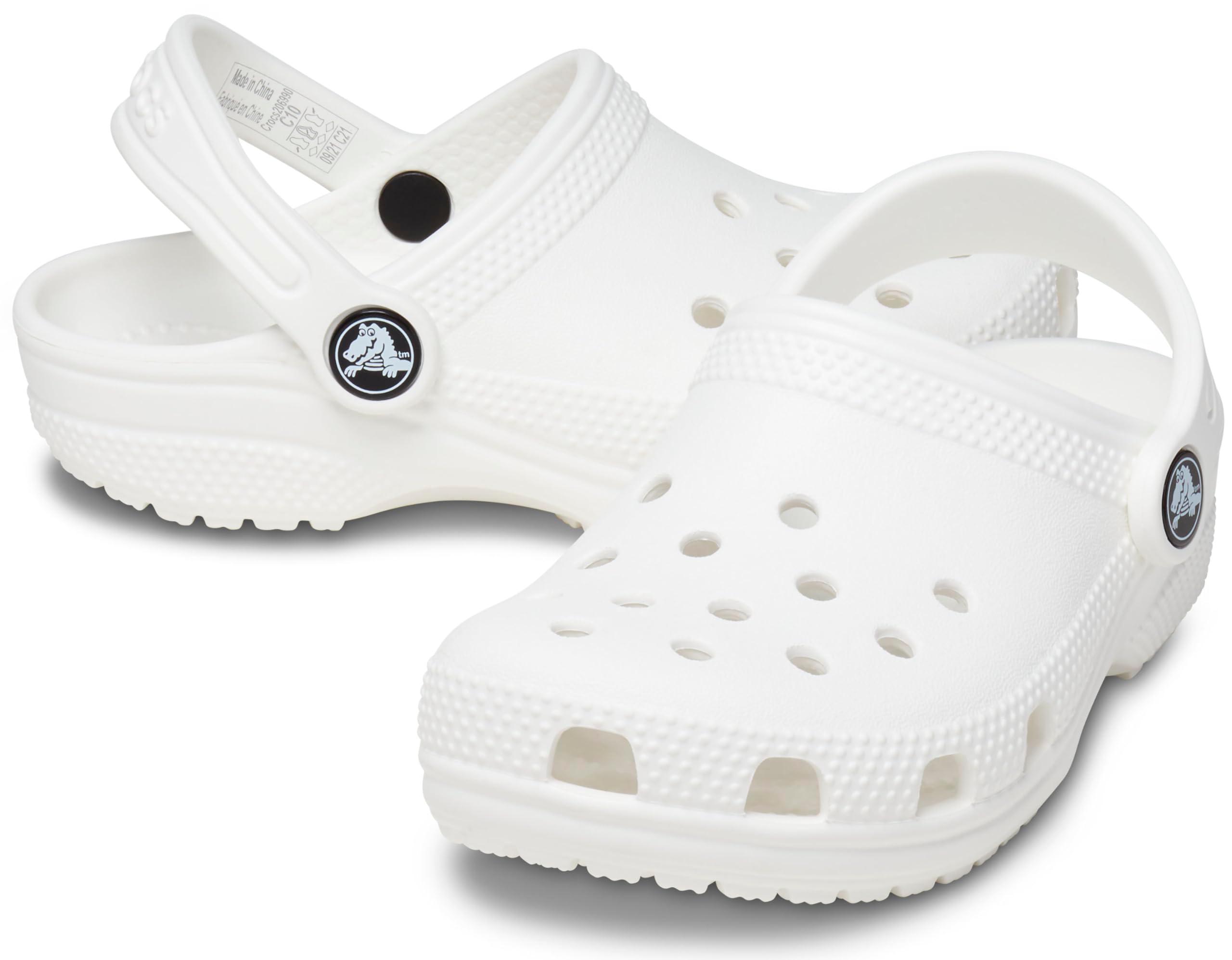 Crocs Classic Clogs (Little Kid/Big Kid) White 2 Little Kid M - Image 5