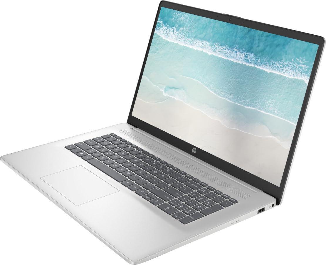 HP Business Laptop Computer, 17.3" FHD Display, Intel Core i3-1215U Processor, Windows 11 Pro Laptop 32GB RAM 1TB SSD, Numeric Keypad, Camera Privacy Shutter, HDMI, PLUSERA Earphones, Natural Silver - Image 3
