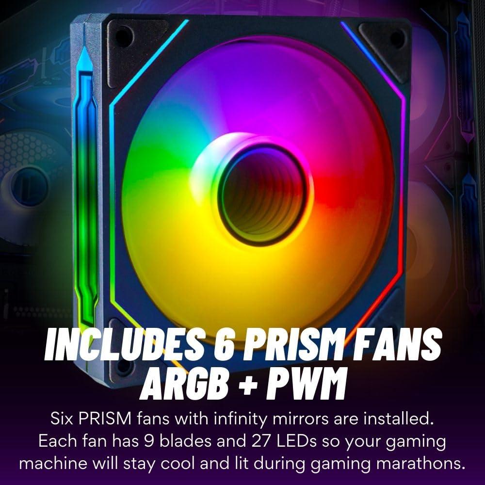 Stratos Micro Gaming Desktop - NVD RTX 5090, Intel 24 Core i9-14900KF, 96GB DDR5 RAM, 2x2TB Gen4 NVMe SSD, WiFi, Windows 11Pro - Liquid Cooled RGB Gamer Computer - Image 5