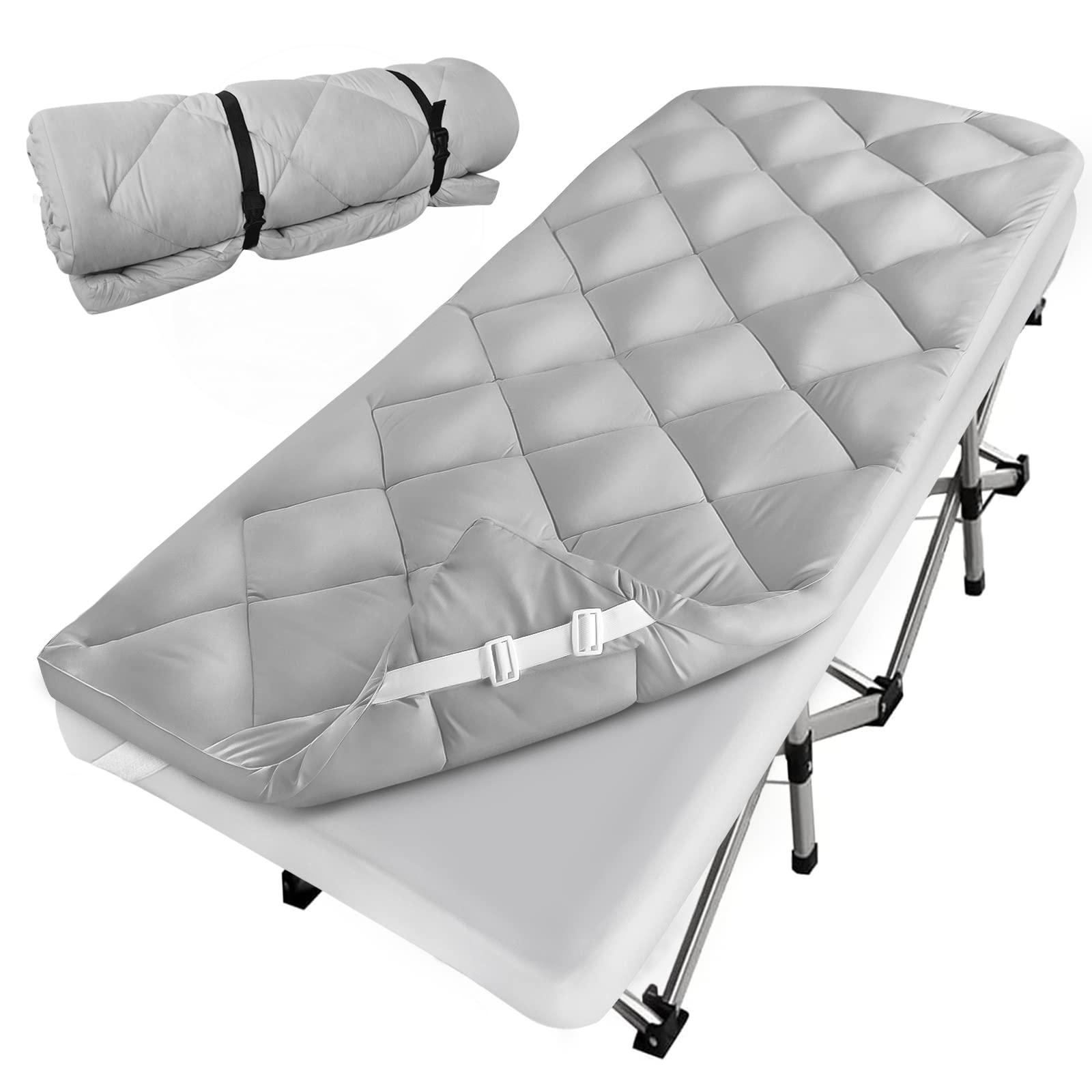 Cot Mattress Pad (Improved Thickness) Quilted Cot Pads for Camping, Sleeping Mattress Topper 30" X 75" for Camp/Rv Bunk/Narrow Twin Beds - Image 8