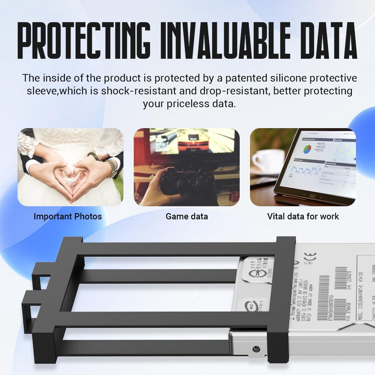 YOTUO Portable External Hard Drive Storage Expansion Mobile HDD USB 3.0 for PC, Mac, Desktop, Laptop, PS4, PS5, Xbox One X/S, Xbox 360, Xbox Series X/S, Office & Game (White, 320GB) - Image 4