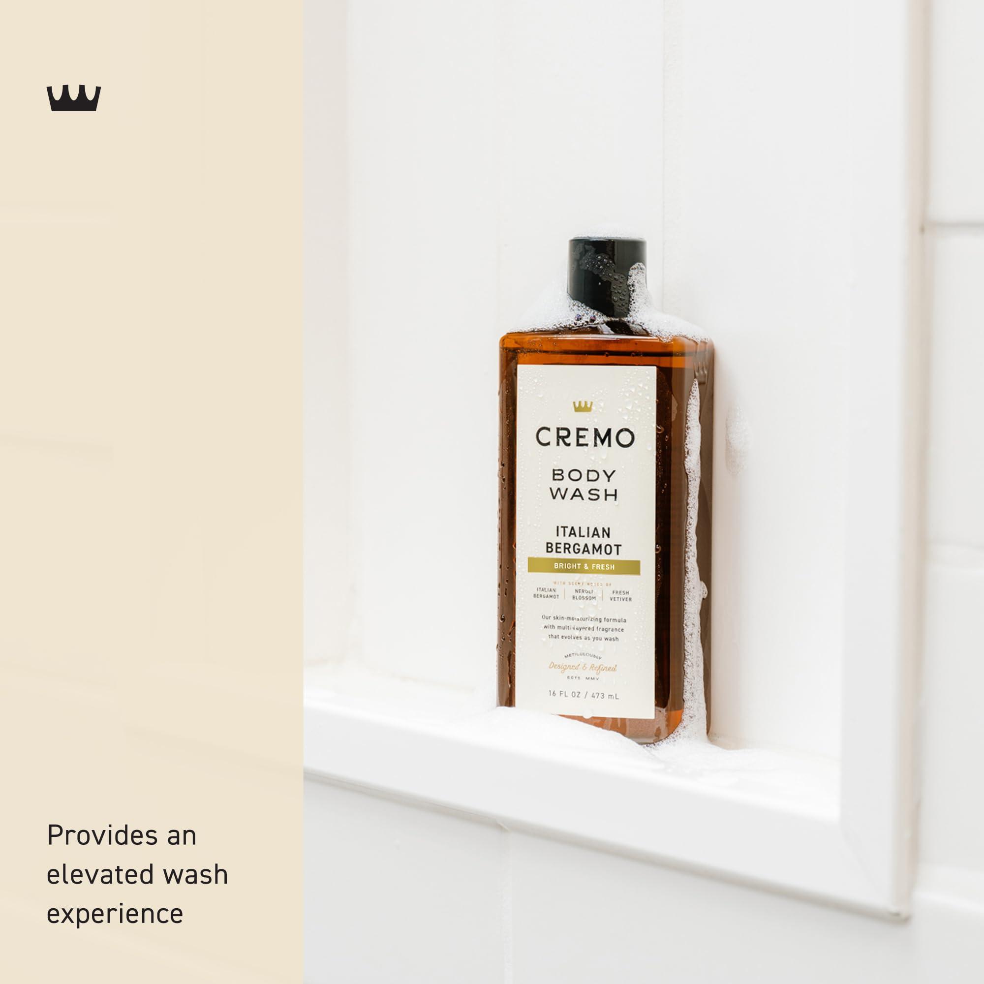 Cremo Body Wash Men, Notes of Italian Bergamot, Neroli Blossom, and Fresh Vetiver, Rich-Lathering Italian Bergamot, 16 Fl Oz - Image 3