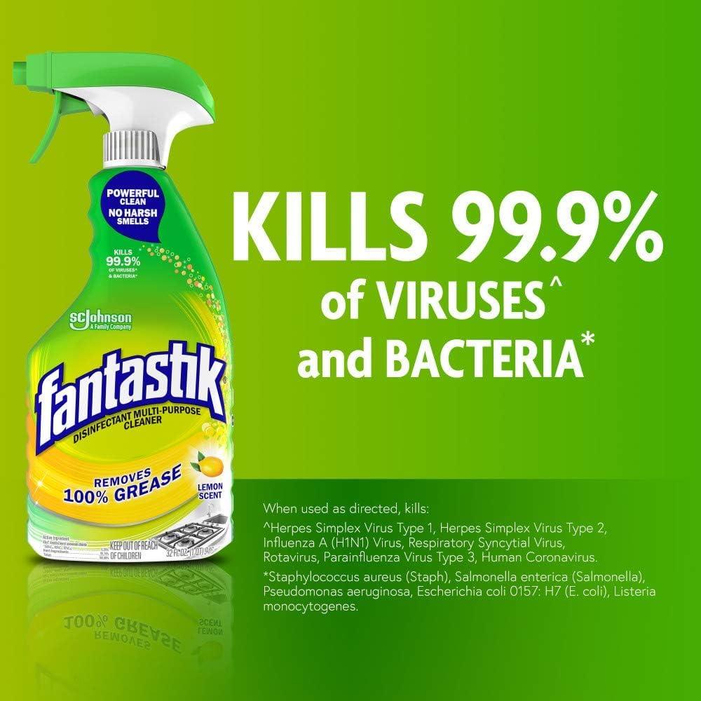 Fantastik All-Purpose Cleaner Trigger, Lemon Scent, 32 fl oz - Image 3