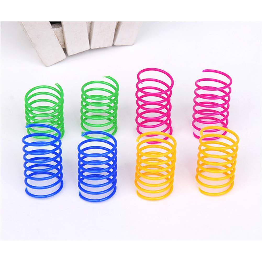 ISMARTEN 120 Pack Cat Spring Toy, Colorful Interactive Cat Toy Plastic Coil Springs Cat Toy for Swatting, Biting, Hunting Kitten Toys - Image 6