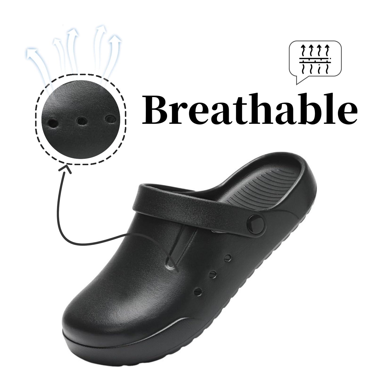 Nihaoya Clogs for Men and Womens Garden Shoes Slip-on Outdoor Beach Slippers Comfort Slip Resistant Sandals Lightweight Breathable - Image 5