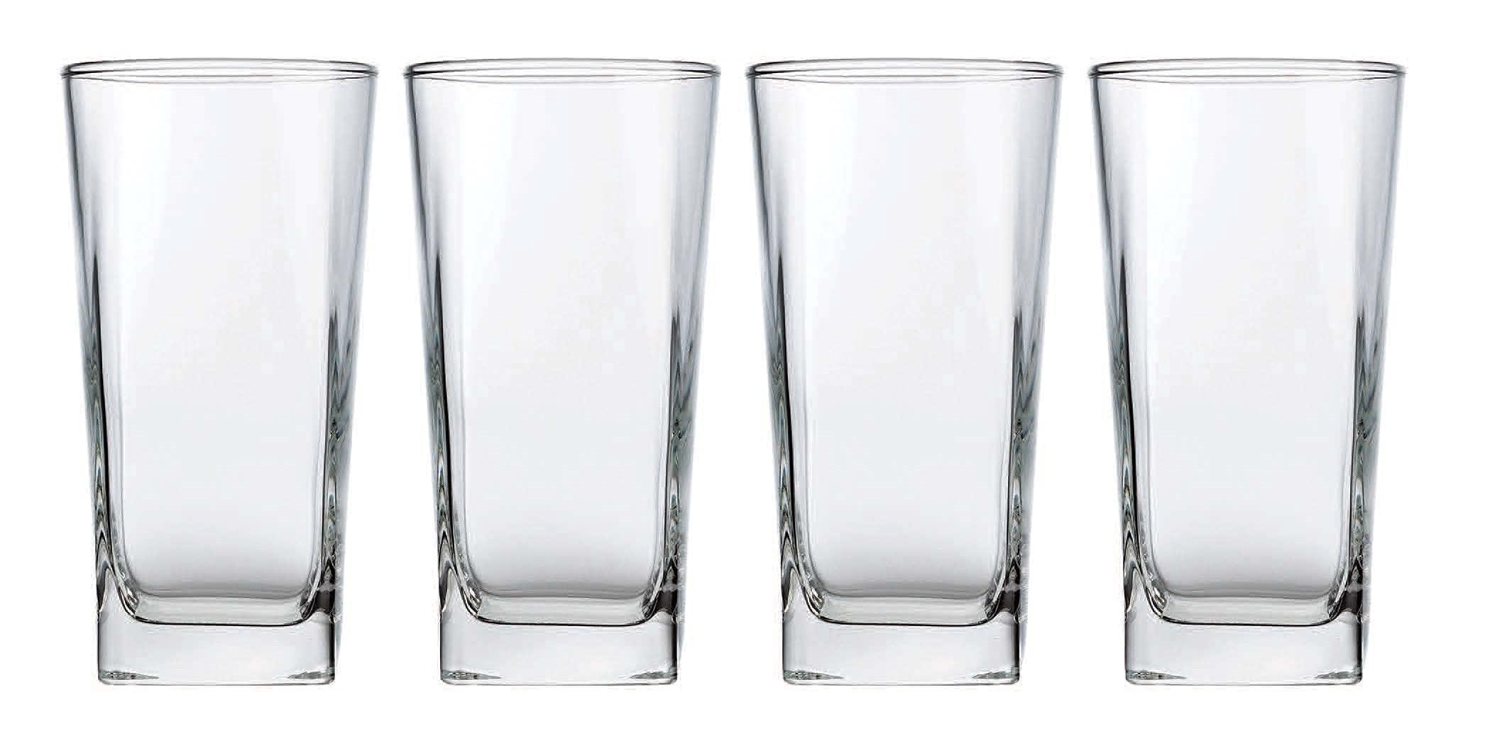 Home Essentials & Beyond Highball Glasses 16 Oz. Set of 4 Tall Square Glass Cups Premium Quality Beverage Cooler Glassware. Uses for Bar Glasses, Water, Juice, and Cocktails. - Image 7