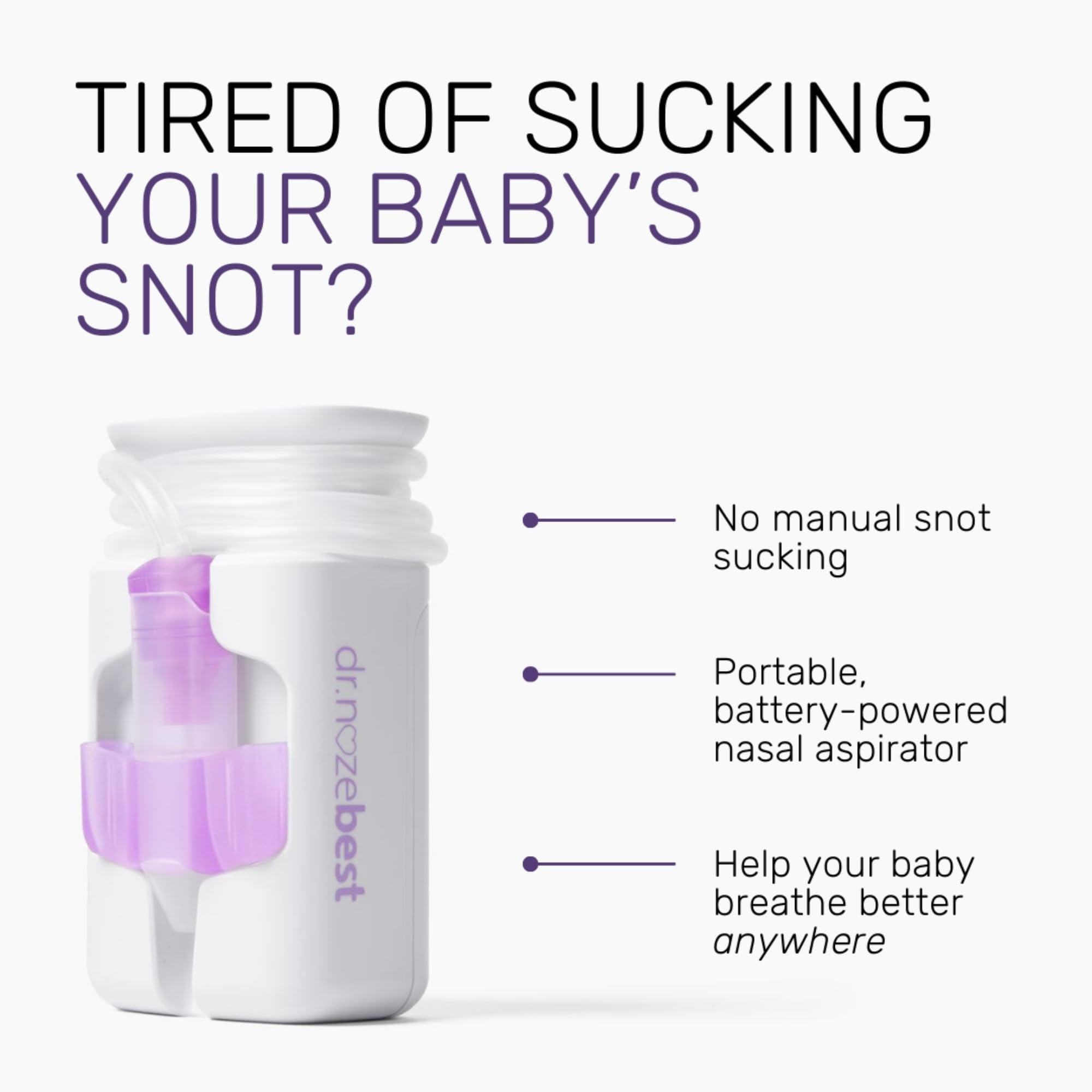 Dr. Noze Best - NozeBot | Electric Baby Nasal Aspirator | Hospital Grade Suction | Nose Sucker and Nasal Vacuum | Safe for Infants and Toddlers (On The Go - Mild Congestion) - Image 3