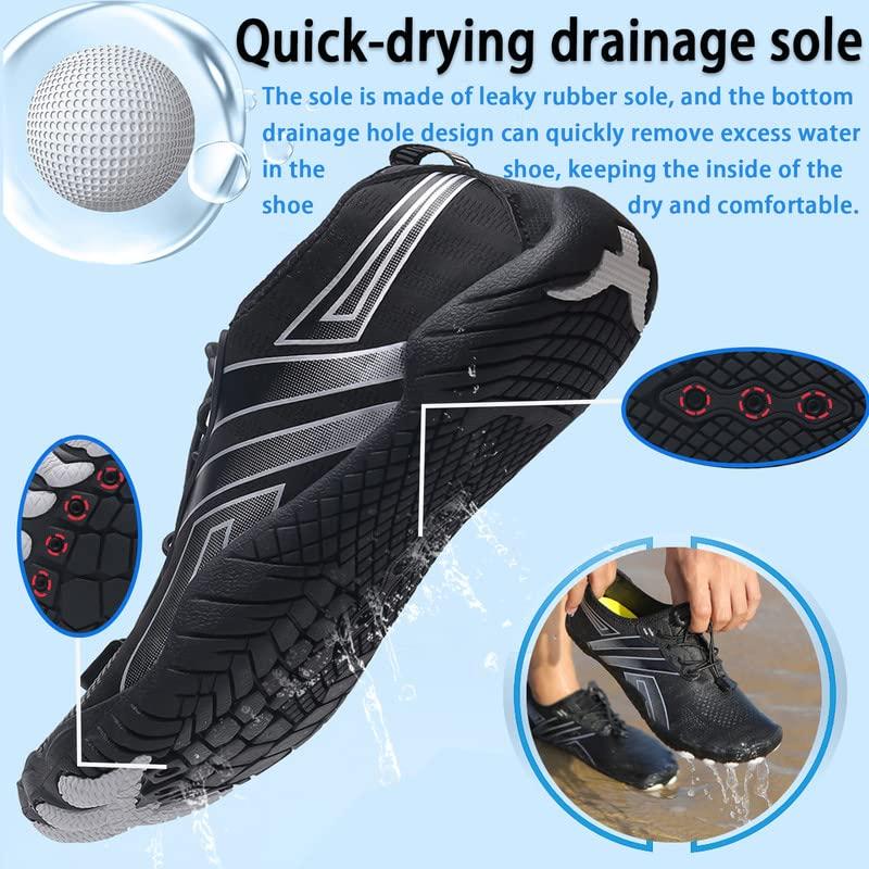 Water Shoes Mens Women Barefoot Shoes Quick Dry Aqua Outdoor Sports for Swim Pool Beach Surf Walk Water Yoga River Lake Hiking Kayaking - Image 5