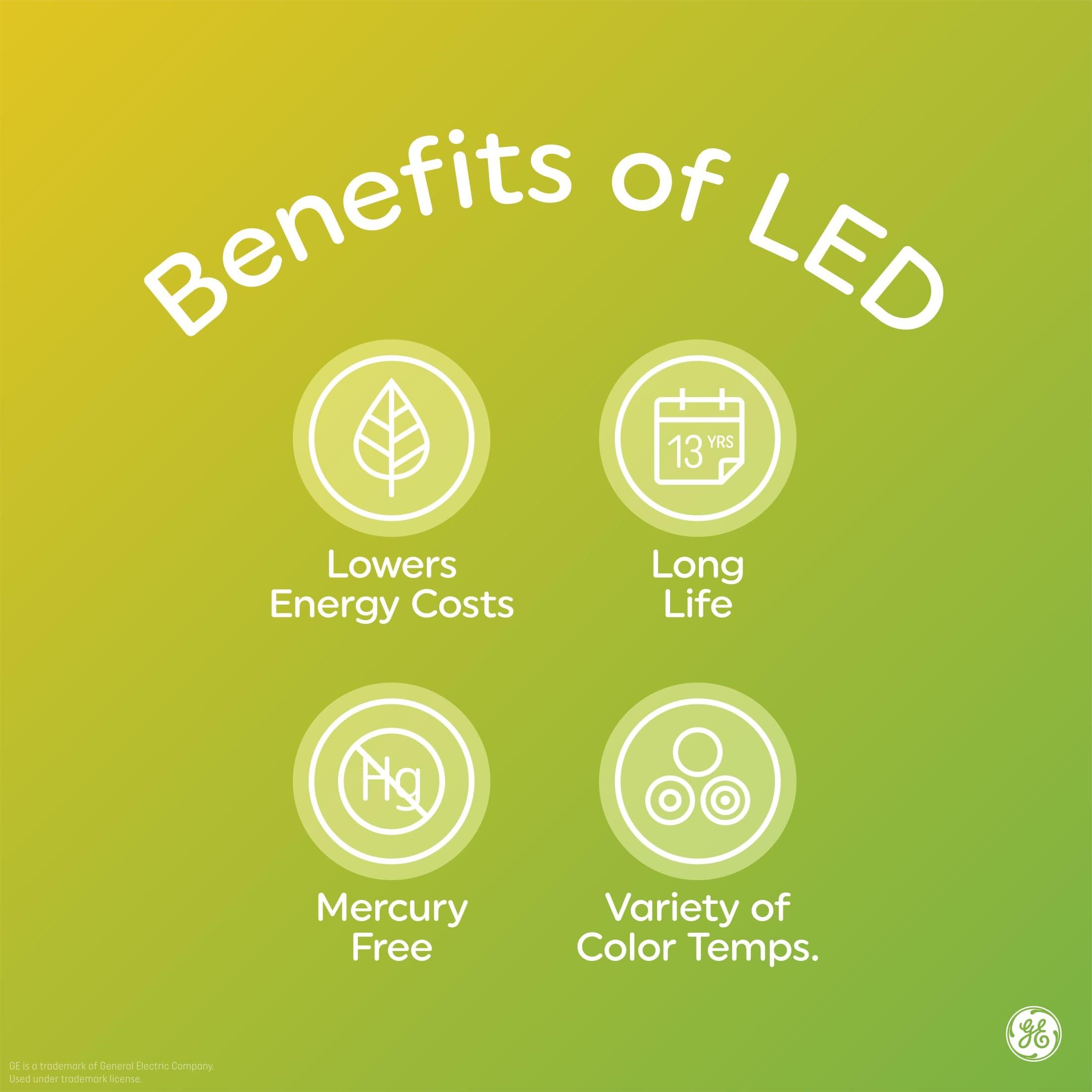 GE LED+ A19 Dusk to Dawn LED Light Bulb, Automatic On/Off Outdoor Security Light, Soft White (2 Pack) - Image 6