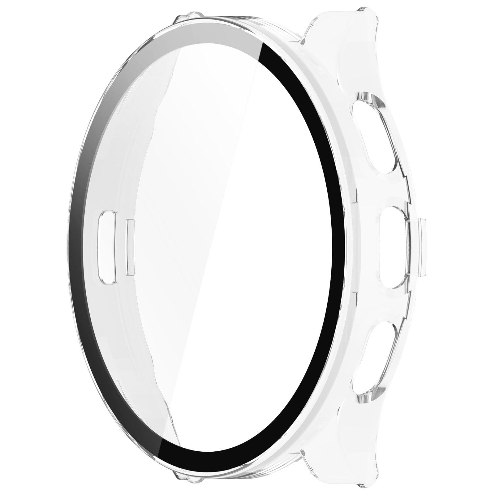 FanTEK Compatible for Garmin Venu 3S (41mm) Watch Case for Women Men, Scratch Resistant Shock Absorbing Case, Clear - Image 2