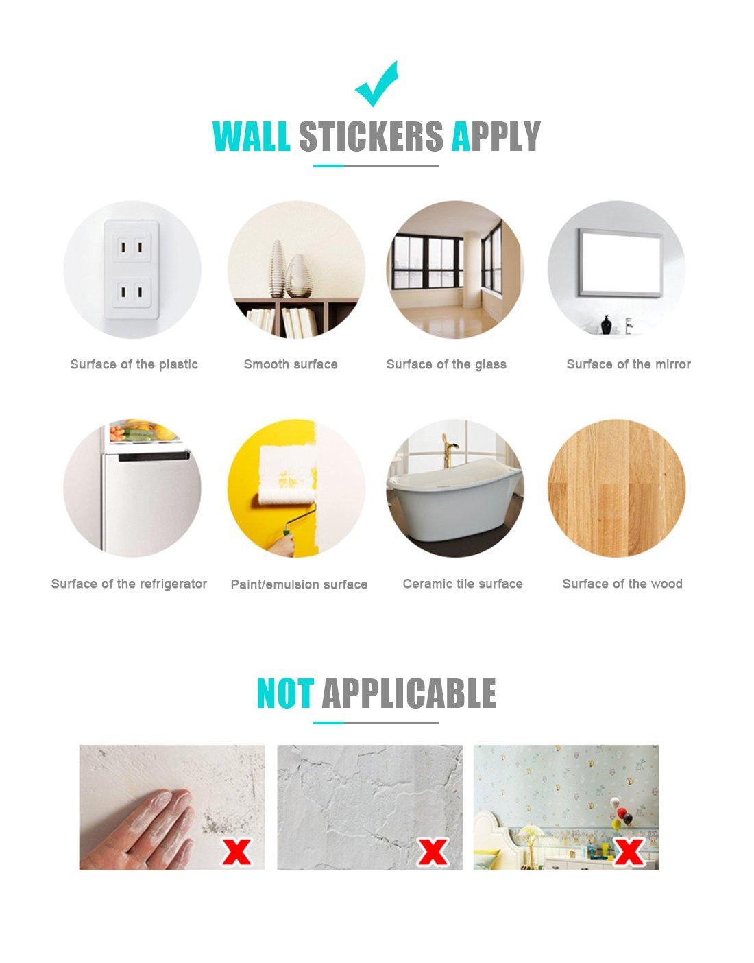 80pcs Butterfly Wall Decor - Plastic Butterflies Wings Foldable Removable Waterproof Reusable Mural Wall Stickers for Home Room Bedroom Nursery Party Wedding Christmas Decorations - Image 7