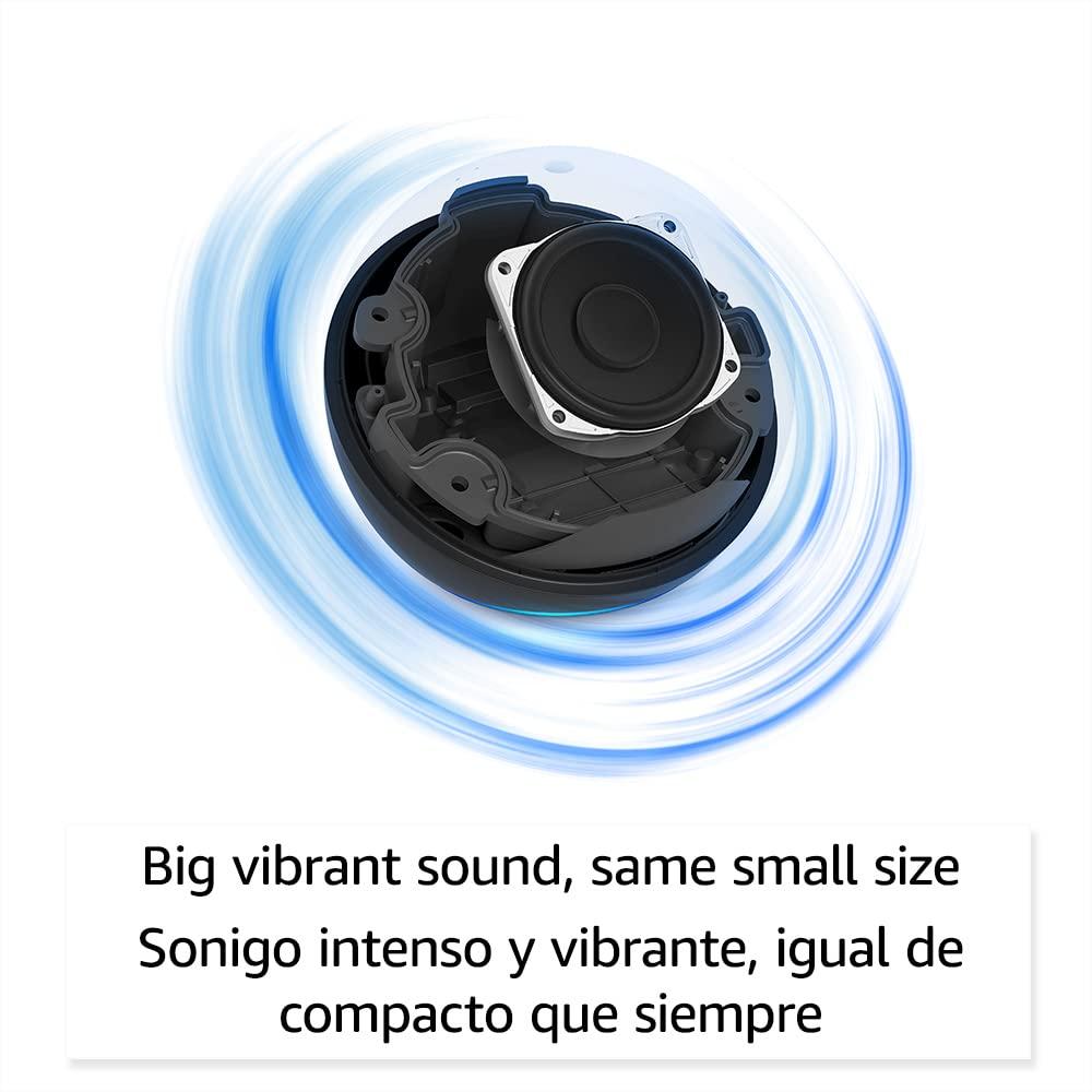 Echo Dot (5th Gen, 2022 release) | International Version with EU Power Adaptor | Smart speaker with Alexa | Charcoal - Image 2