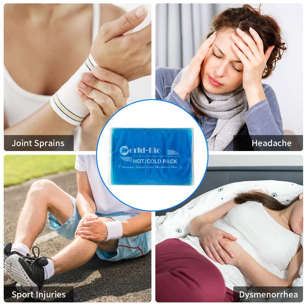 Extra Large Gel Ice Packs for Injuries Reusable Gel Cold Compress for Shoulder, Knee, Back and Neck - Hot and Cold Packs for Pain, Injury, Surgery - Flexible Ice Pack for Injury - 8.3" x 12.4" - Image 5