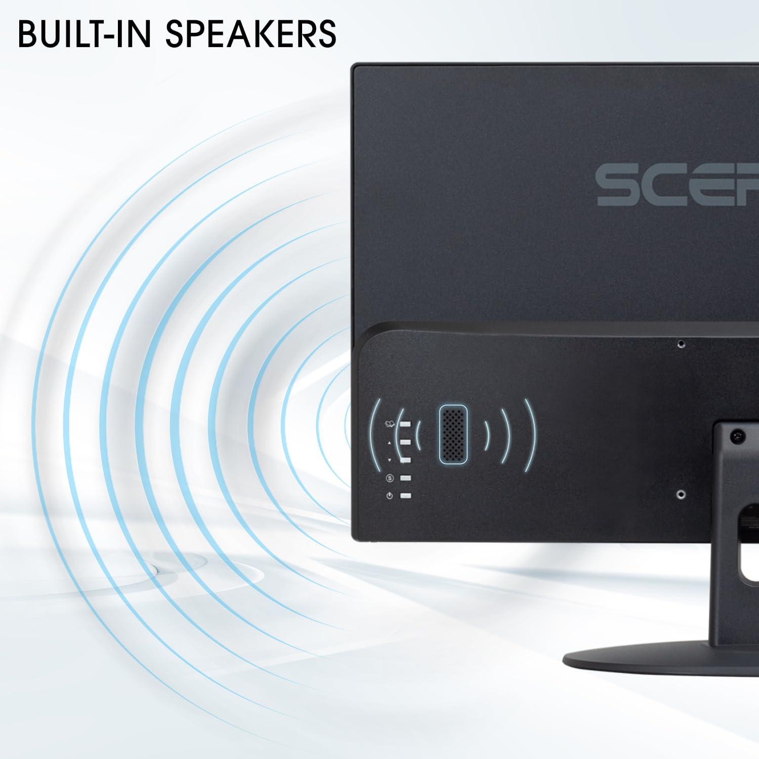 Sceptre 24-inch Professional Thin 1080p LED Monitor 99% sRGB 2x HDMI VGA Build-in Speakers, Machine Black (E248W-19203R Series) - Image 7
