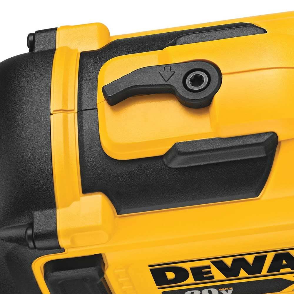 DeWalt 20V MAX Brushless 15 Degree Cordless Coil Battery Powered Roofing Nailer with Tool-Free Nail Tray (Yellow and Black) - Image 7