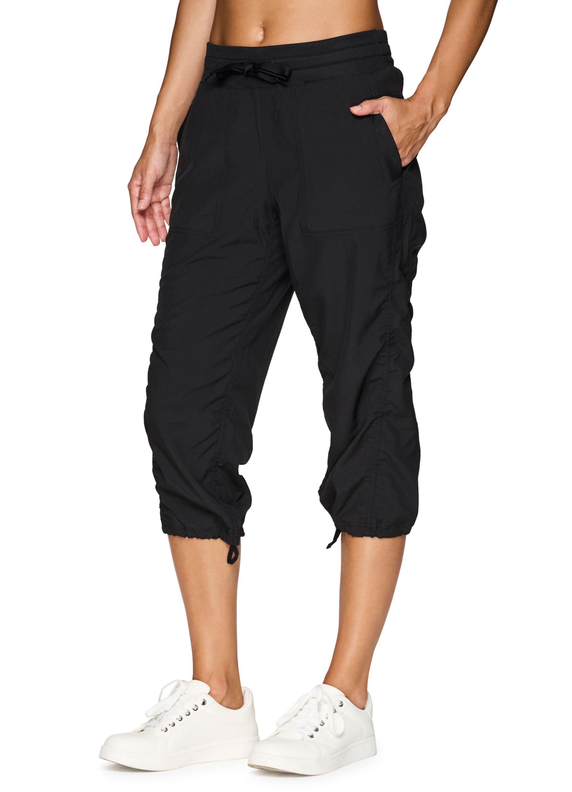 RBX Active Capri Pants for Women Joggers Stretch Lightweight Women’s Casual Pant Capri with Drawstring