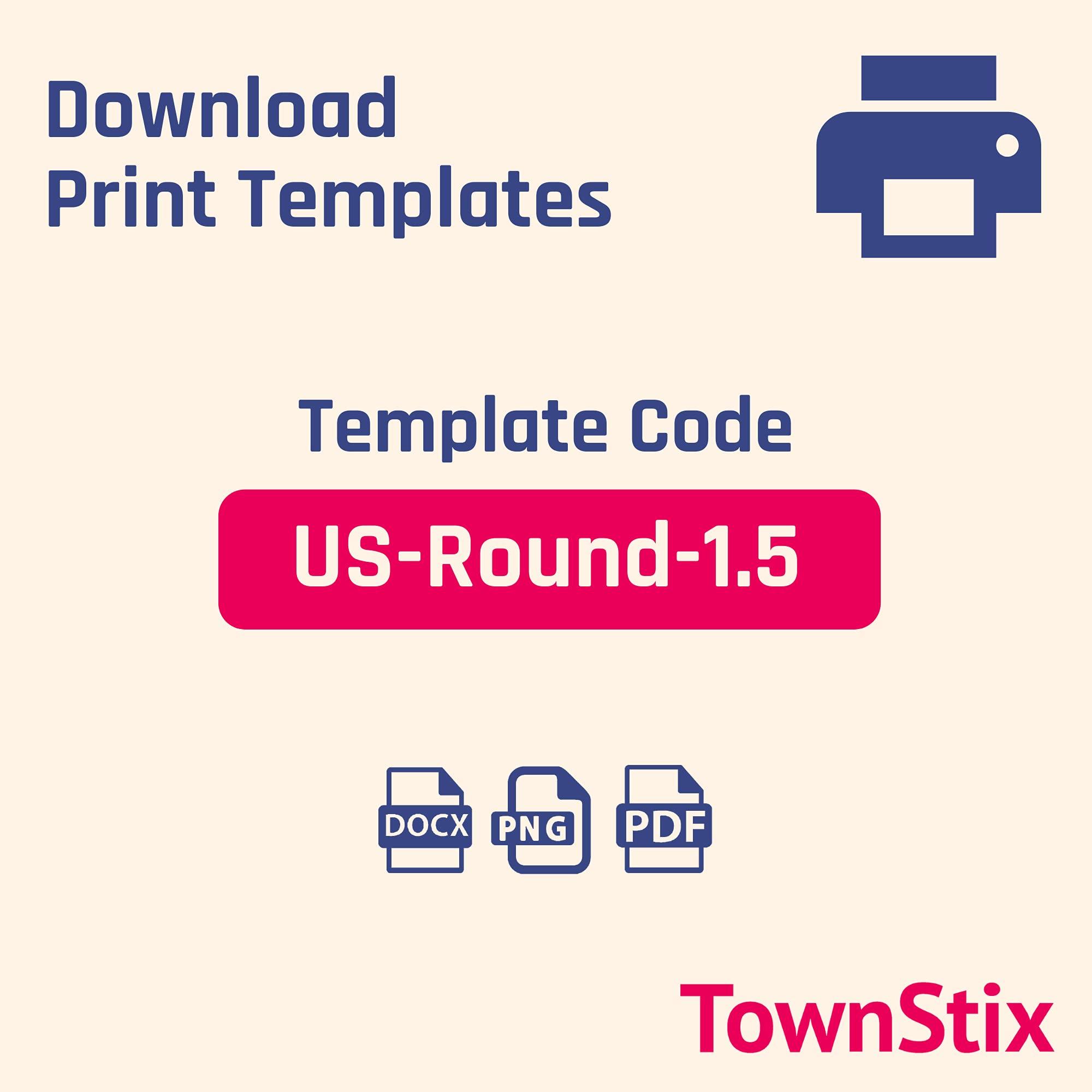 1.5" Round Matte White Sticker Label, Laser/Inkjet Printing - Letter Size, 200 Sheets - Image 4