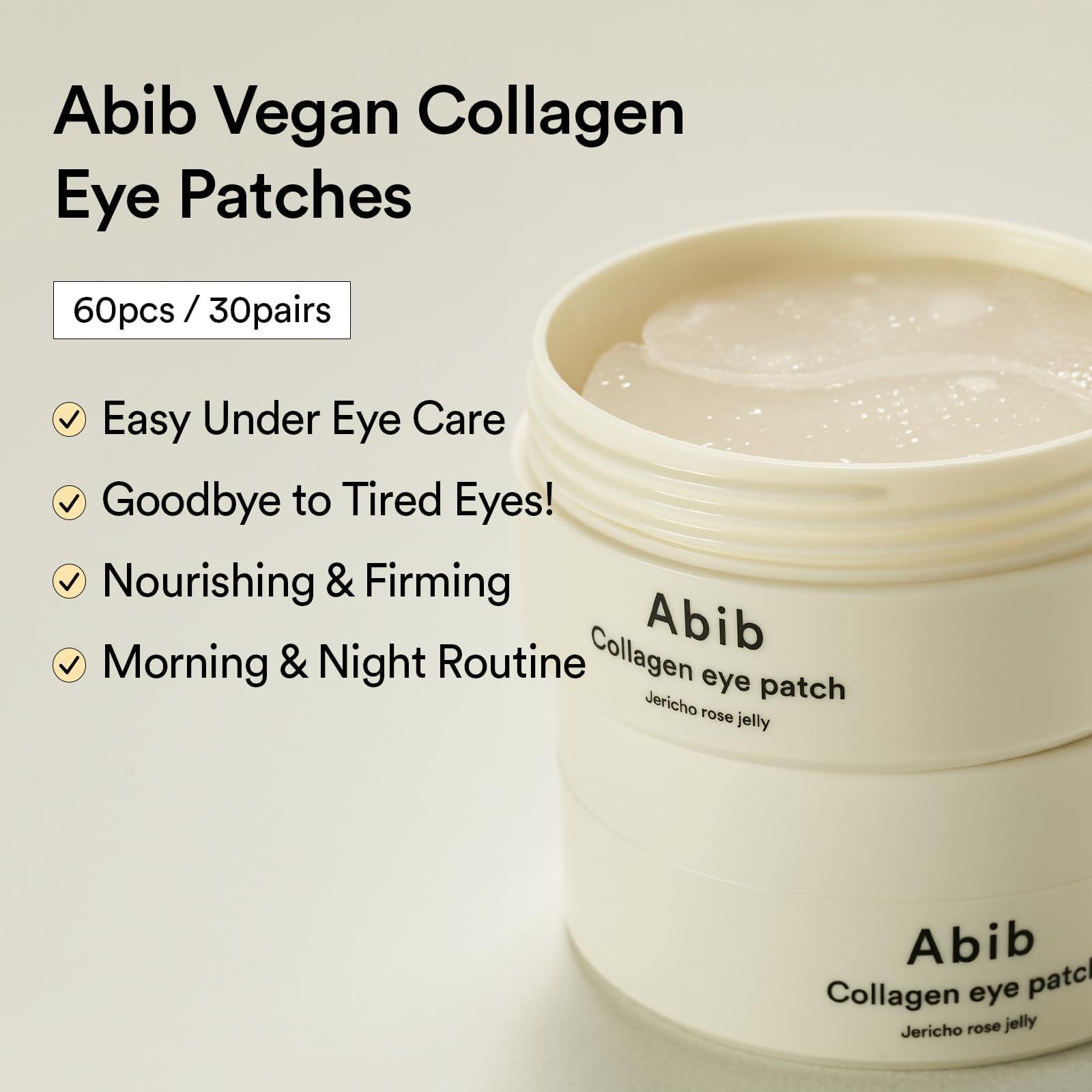 Abib Collagen Eye Patch Jericho Rose Jelly 60 Patches, Korean Under Eye Patches for Puffy Eyes and Dark Circles, Anti-Wrinkle, Collagen, Caffeine, Niacinamide, Ceramide, Antioxidant, Skin Care - Image 3