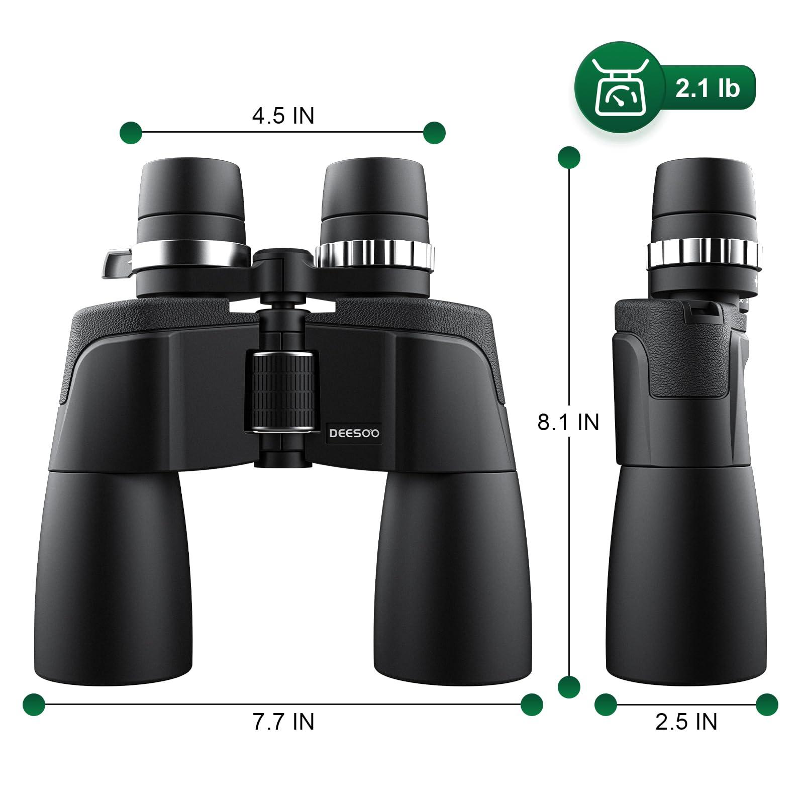 Deesoo 12-36x50 HD Binoculars for Adults - High Powered Binoculars with Clear Low Light Vision for Bird Watching - Zoom Binocular with Large View for Hunting Cruise Ship Travel Hiking Opera - Image 8