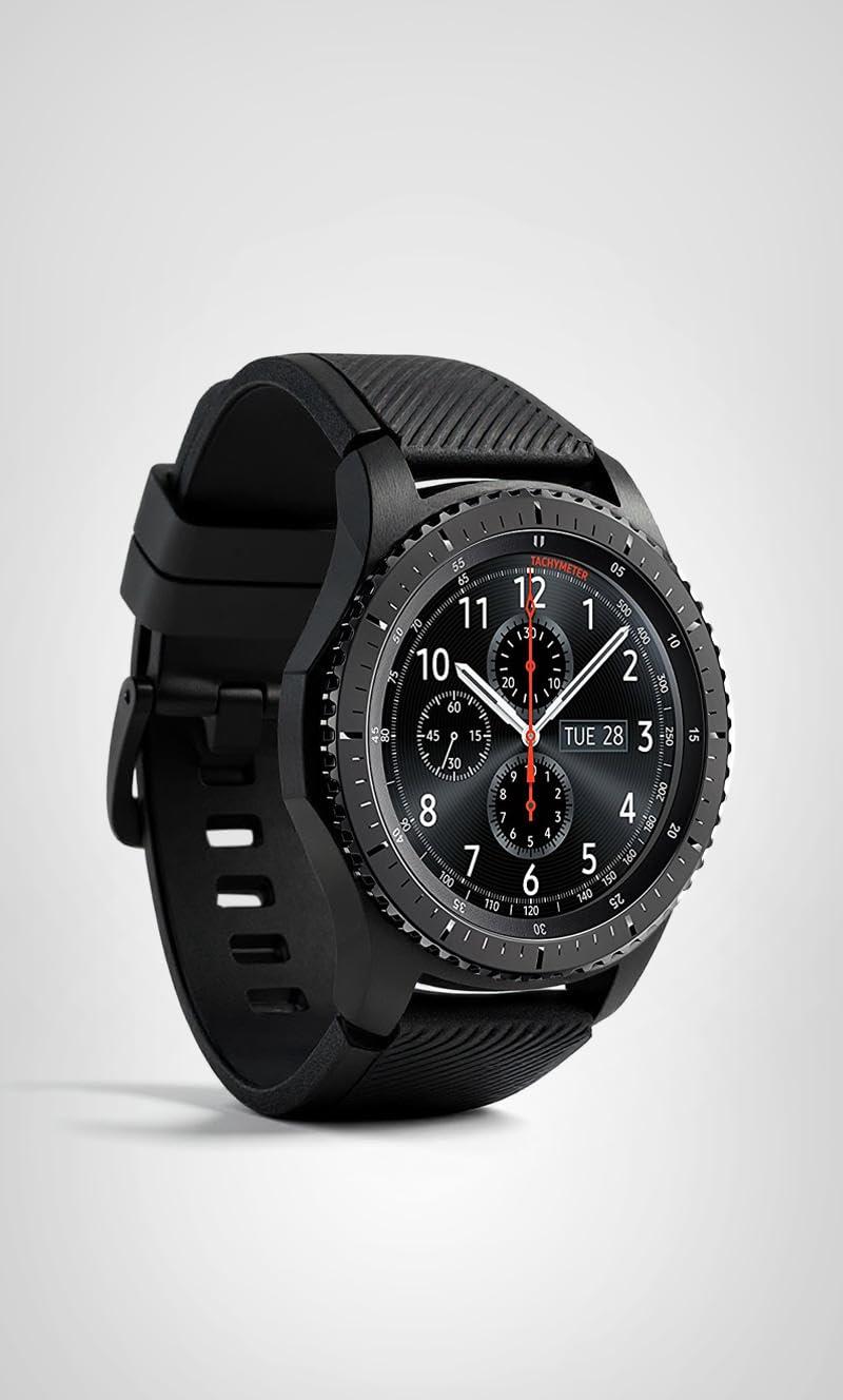SAMSUNG GEAR S3 FRONTIER Smartwatch 46MM (Bluetooth Only) - Dark Grey (Renewed)