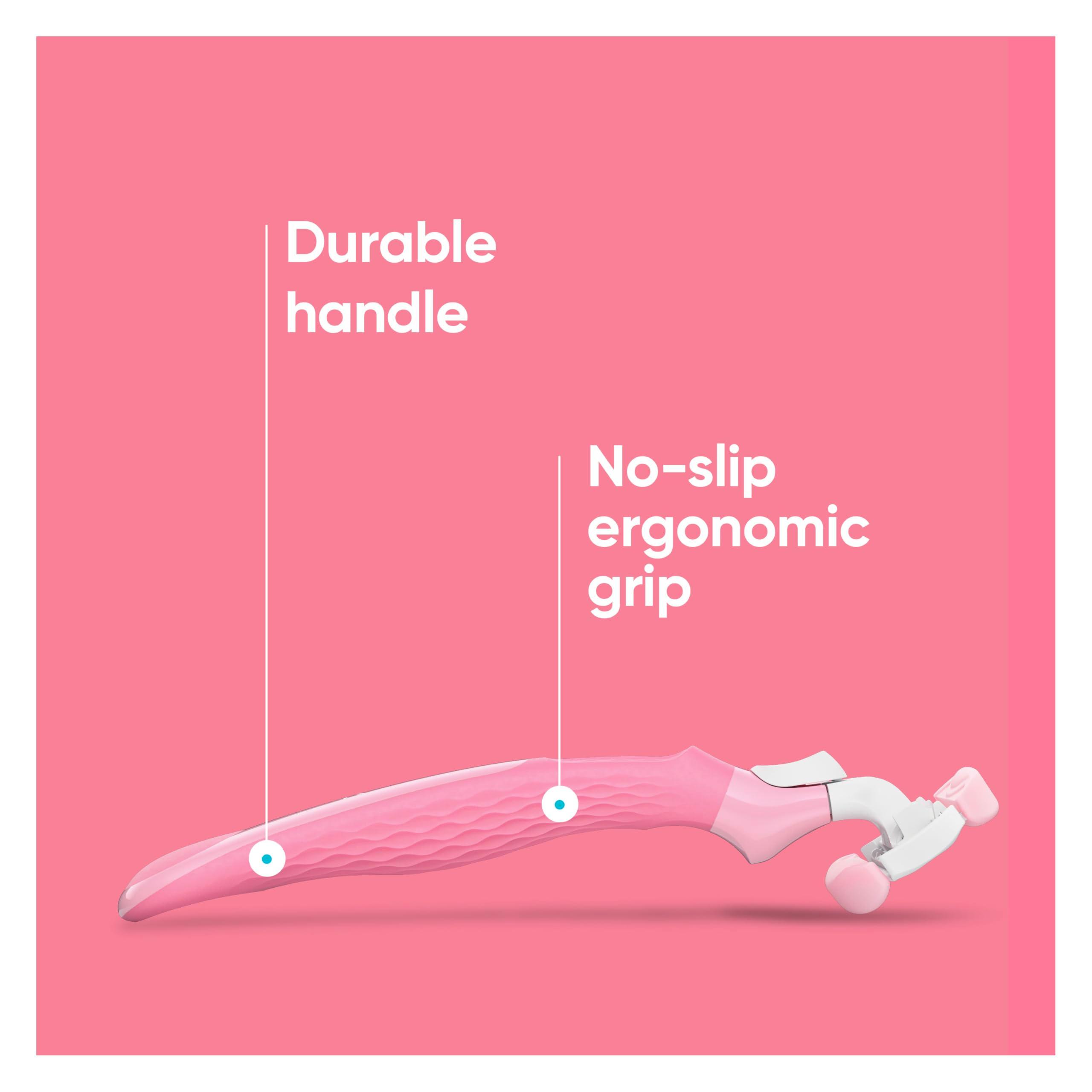 Gillette Venus ComfortGlide Razor for Women, White Tea Scented Gel Bars, Includes 1 Reusable Razor Handle + 2 Refills, Built-in Shave Gel Bars - Image 9