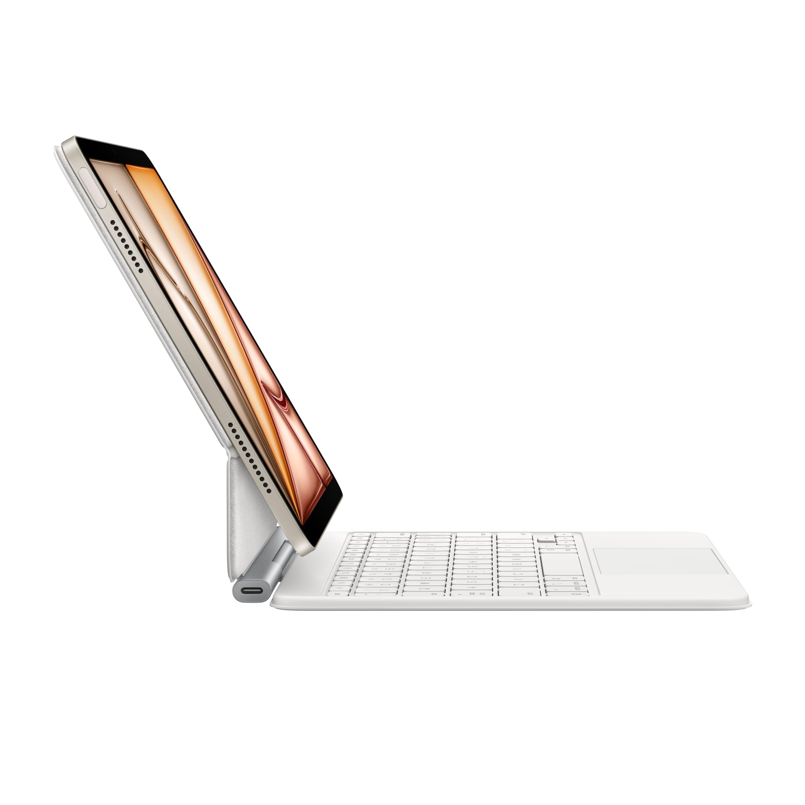 Apple Magic Keyboard: Keyboard and Case for iPad Air 11-inch (M2 and M3) and iPad Air (4th and 5th Generation), US English — White - Image 4