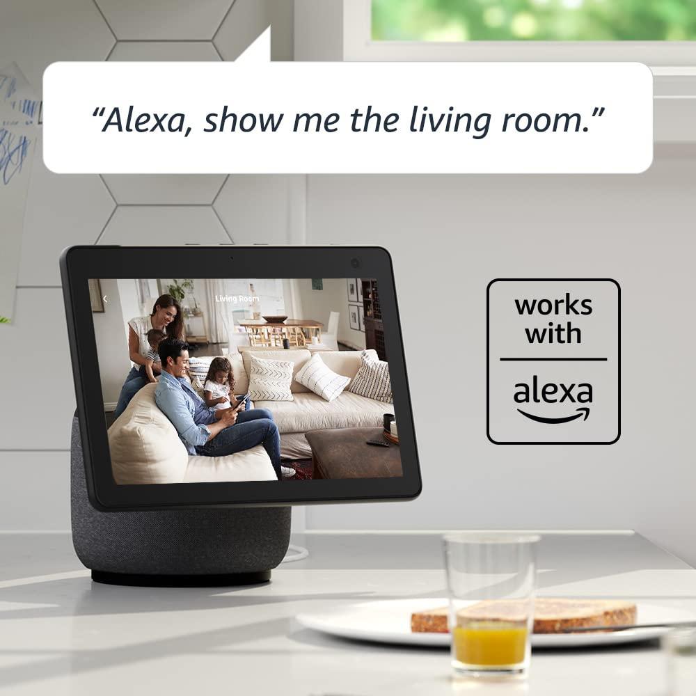 Blink Mini - Compact indoor plug-in smart security camera, 1080p HD video, night vision, motion detection, two-way audio, easy set up, Works with Alexa – 2 cameras (Black) - Image 4