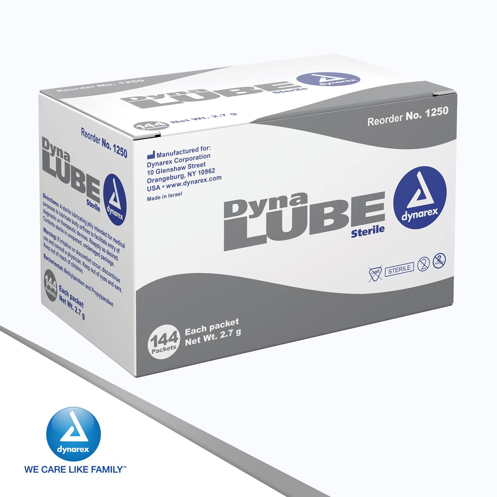 Dynarex DynaLube Lubricating Jelly, Water Soluble and Sterile Lubricant Jelly, Used for Body Orifices, Hinged Instruments and Medical Devices, 1 Box of 144 DynaLube Packets, 2.7g - Image 7
