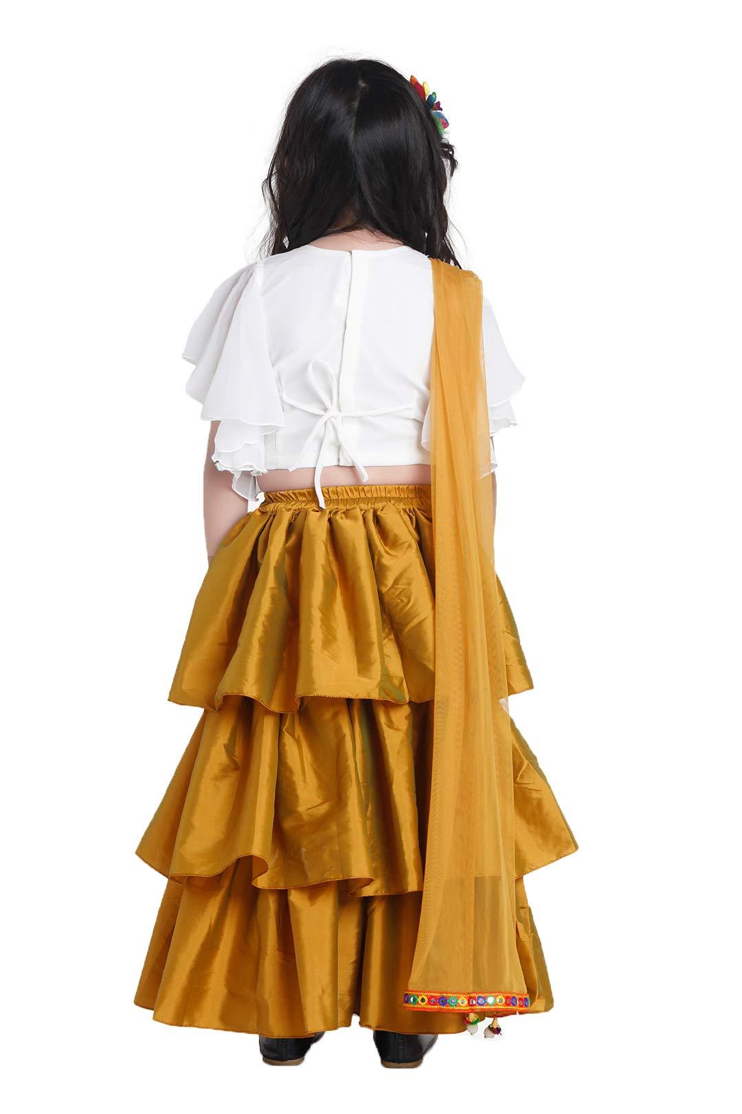 ADIVA Girls Indian Ethnic Wear Lehenga Choli for Kids - Image 2