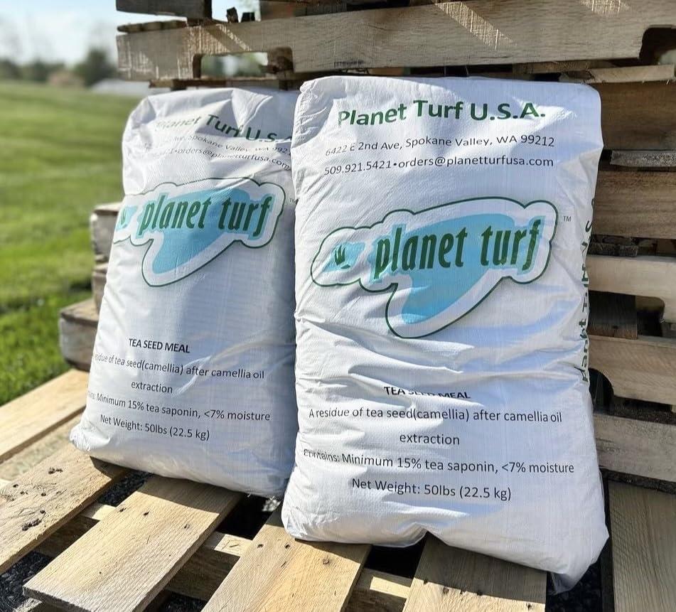 Planet Turf Tea Seed Meal - All Natural, Plant Safe (50 lb)