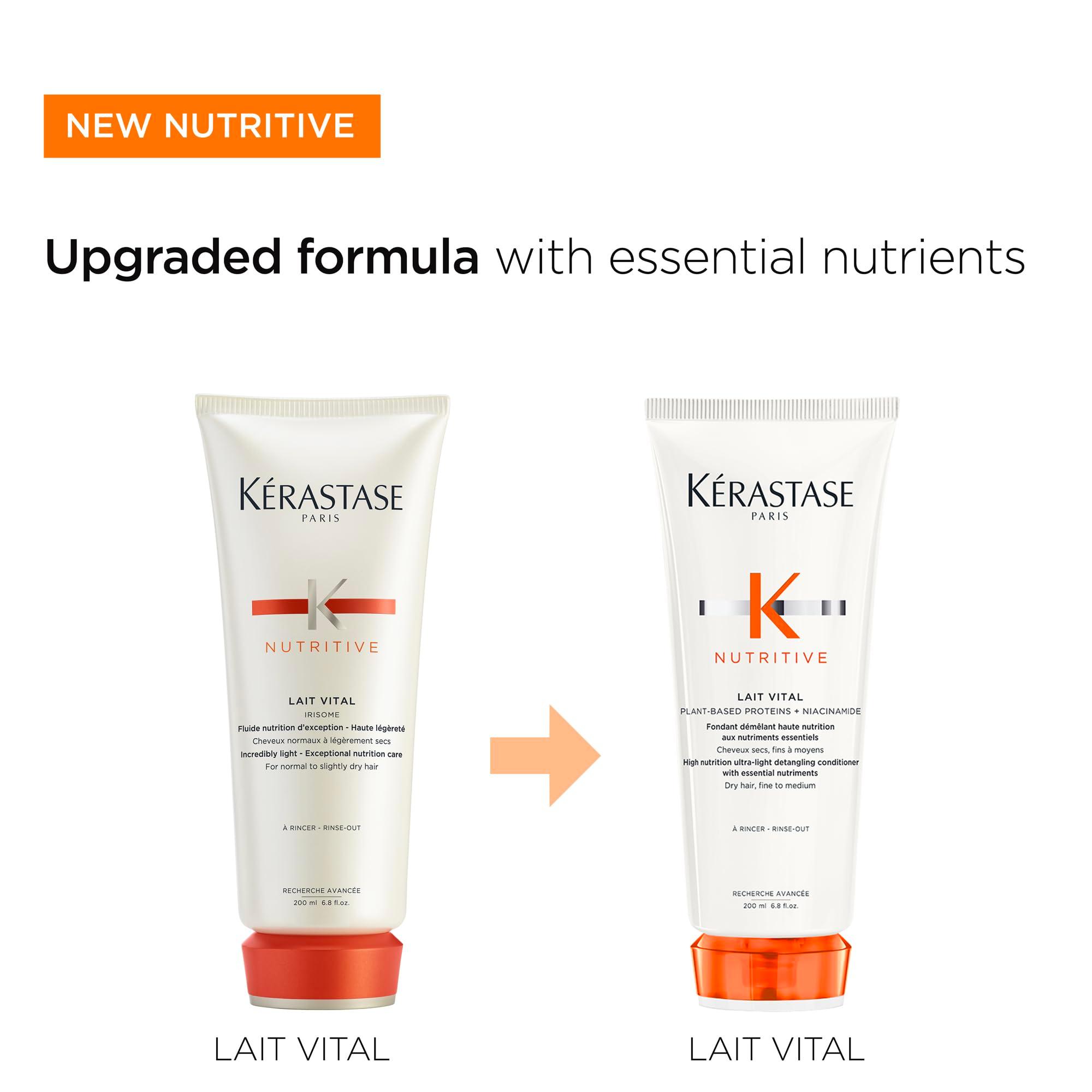 Kerastase Nutritive Lait Vital Hydrating Conditioner For Fine to Medium Dry Hair - Illuminates Shiny Hair and Easily Detangles, With Plant-Based Proteins & Niacinamide - Image 8
