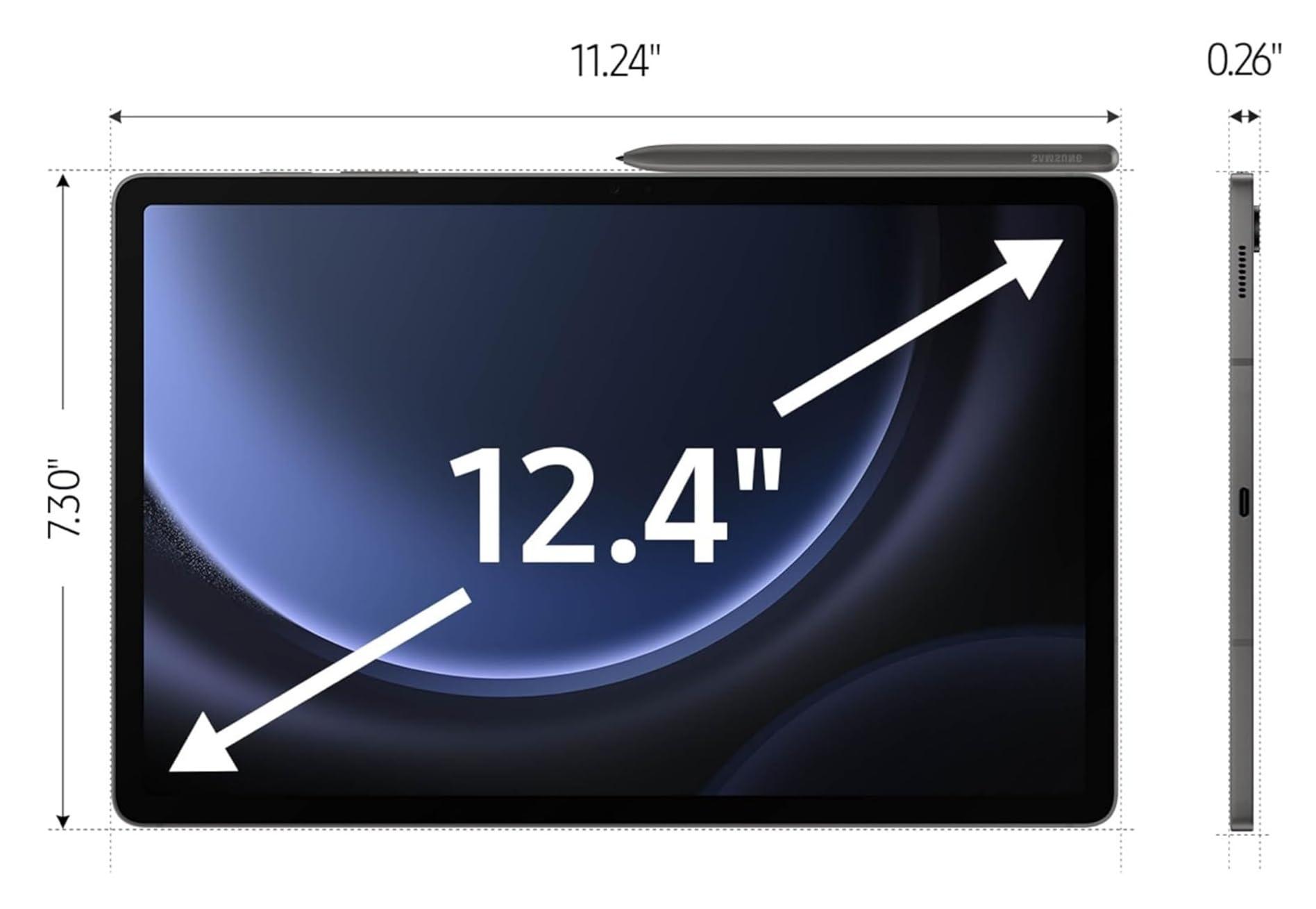 Samsung Galaxy Tab S9 FE+ Plus Android Tablet (12.4” Touchscreen, 8GB RAM, 256GB Storage, 18-hr Long Battery Life, S Pen, 1 Front Camera + 2 Rear Cameras, Lightweight Durable Design) SM-X610, Gray - Image 4
