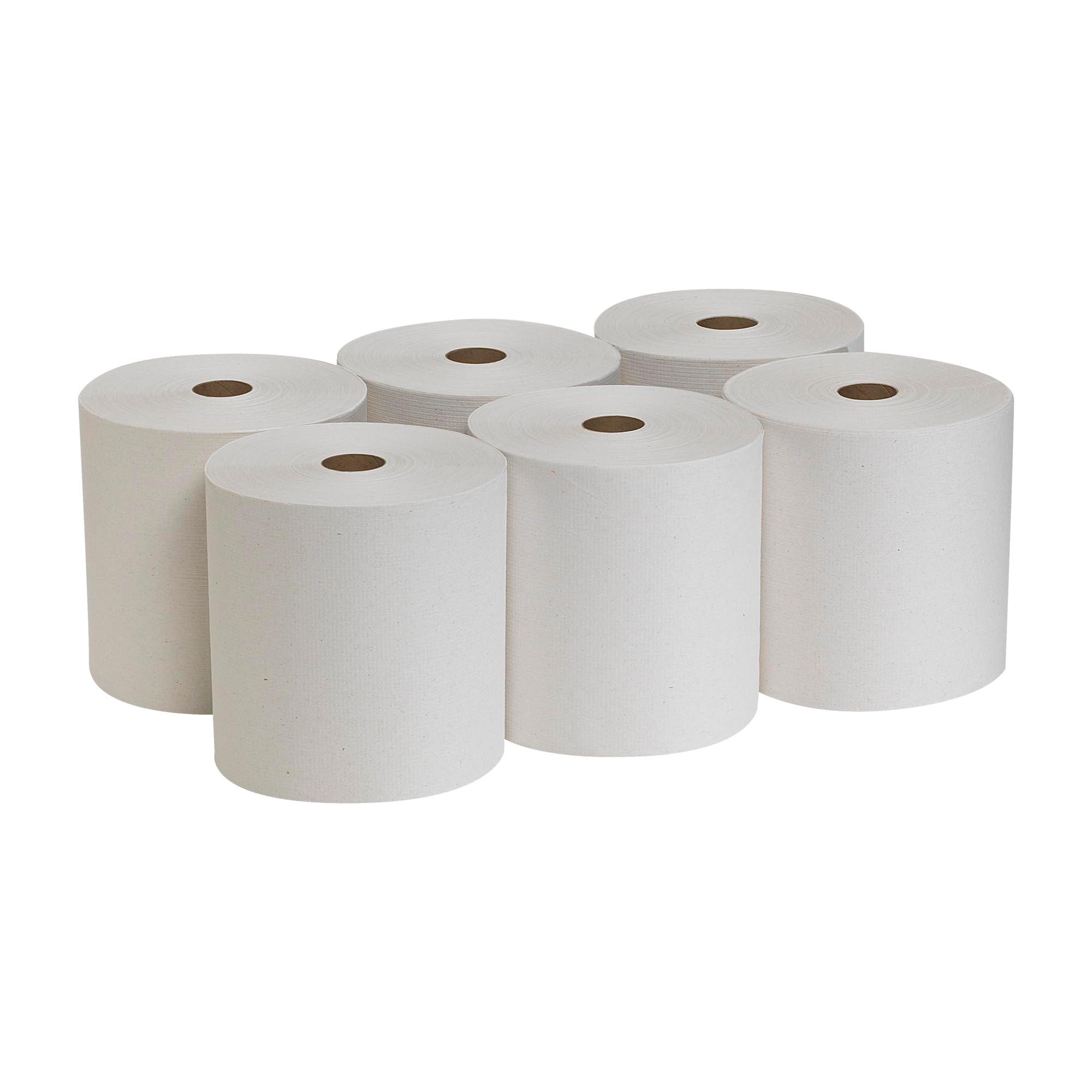 Georgia-Pacific Blue Basic Recycled Paper Towel Rolls (Previously Branded Envision) by PRO , White, 26601, 800 Feet Per Roll, 6 Rolls Per Case - Image 4