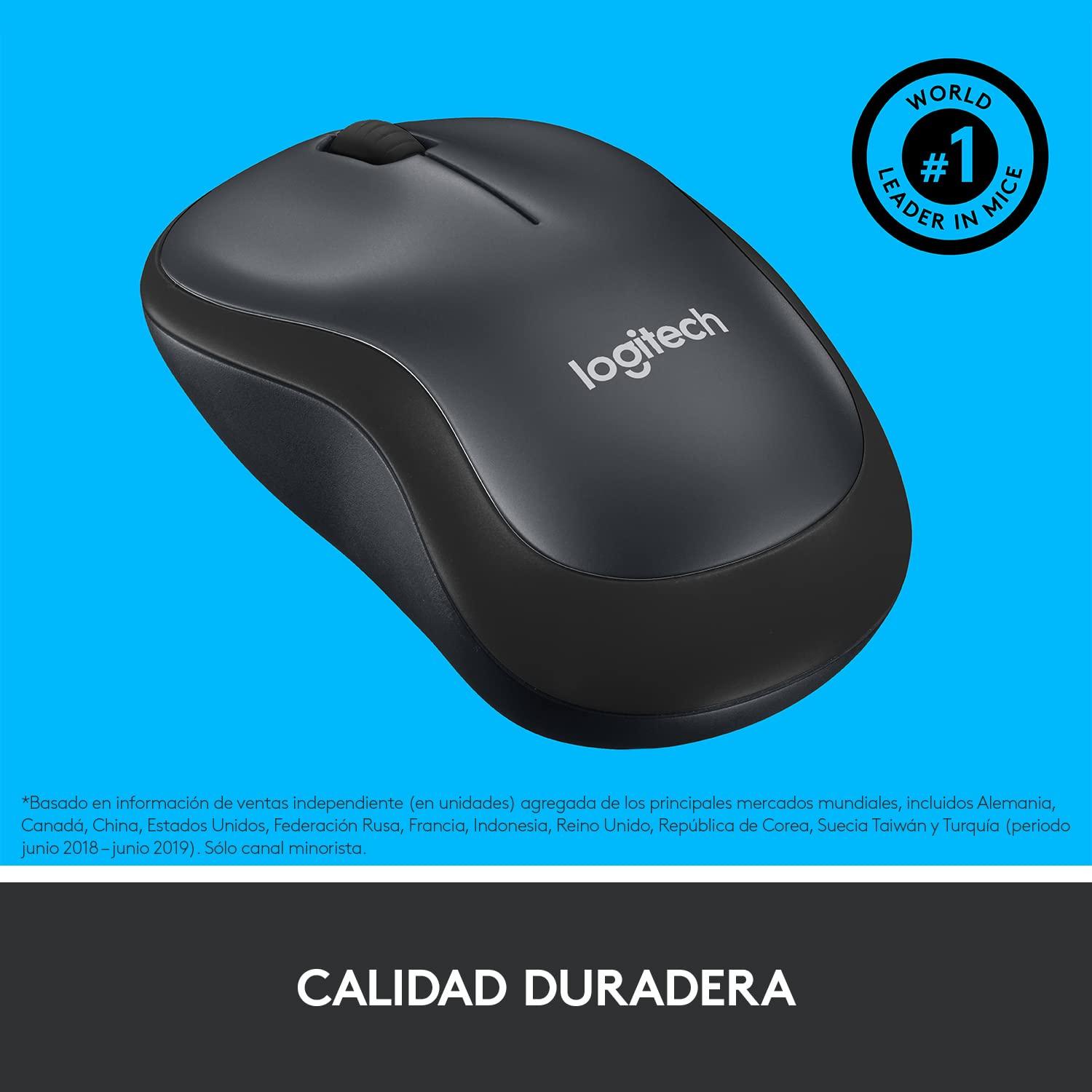 Logitech M220 Silent Wireless Mouse, 2.4 GHz with USB Receiver, 1000 DPI Optical Tracking, 18-Month Battery, Ambidextrous, Compatible with PC, Mac, Laptop (Off-White) (Renewed) - Image 4