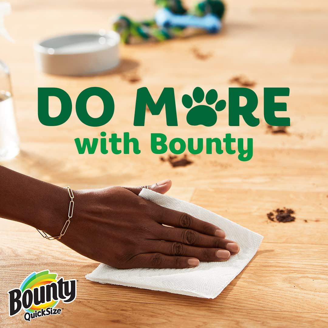 Bounty Quick-Size Paper Towels, White, 12 Family Triple Rolls = 36 Regular Rolls - Image 8