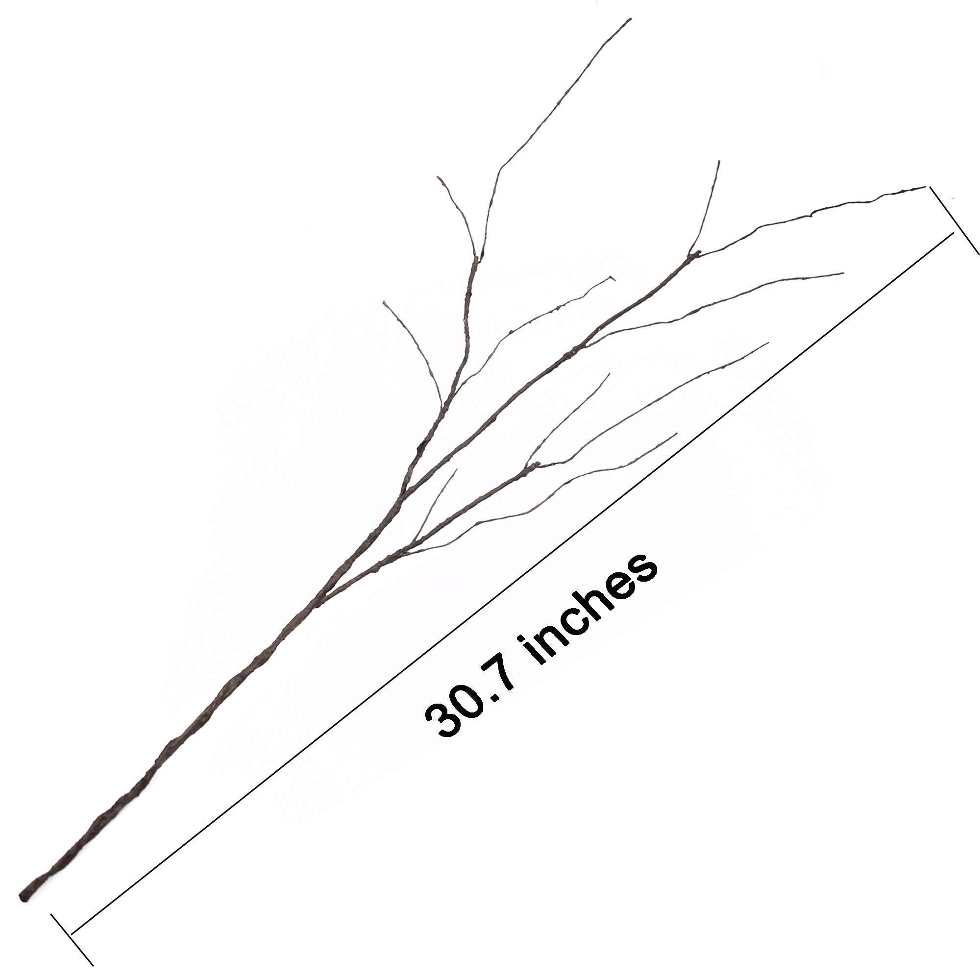FeiLix 10PCS Lifelike Curly Willow Branches Decorative Dried Artificial Twigs, 30.7 Inches Fake Bendable Sticks Vintage Vines/Stems DIY Greenery Plants Craft Vases Home Garden Hotel Farmhouse Decor - Image 3