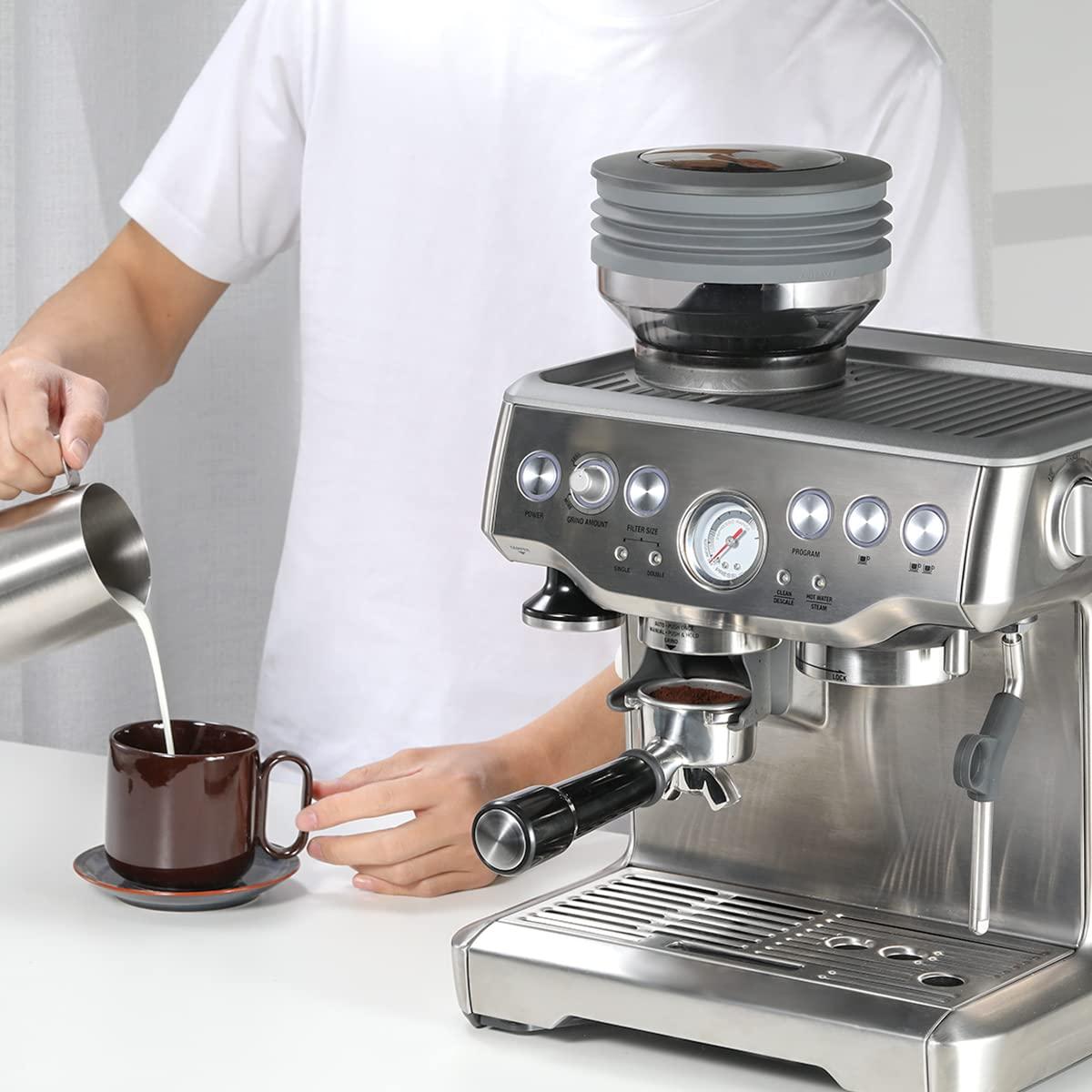 AIEVE Silicone Bellow Compatible for Breville Barista Express, Single Dose Hopper for Breville Espresso Machine,Gray - Image 7