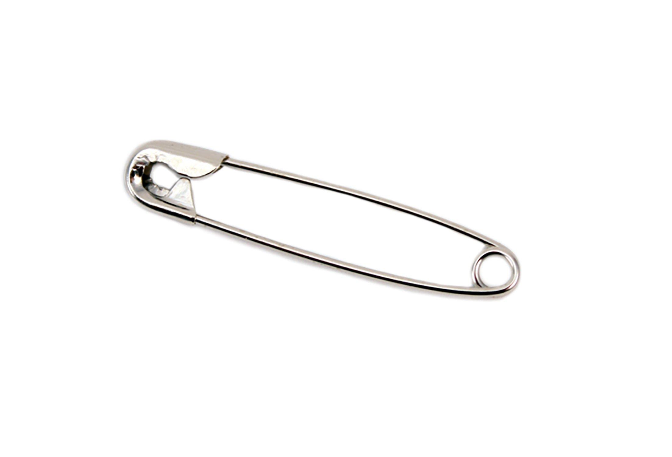 Race Bib Safety Pin 1.5 inch Size 2 Closed 1440 Count Nickel Plated Rust Proof Strong Sharp Point - Image 2