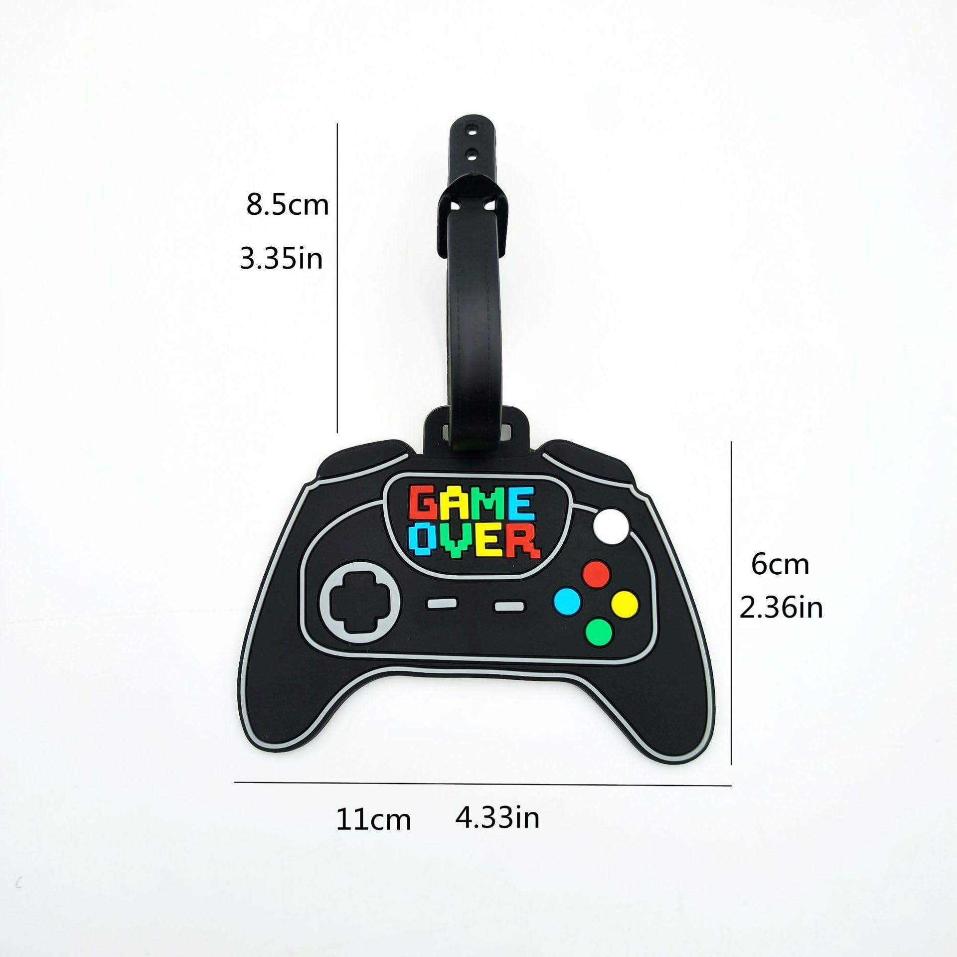 Retro Game Controller Silicone Luggage Tag Fun and Unique Gamepad Personalized Labels Travel Accessory for Gamers - Image 2