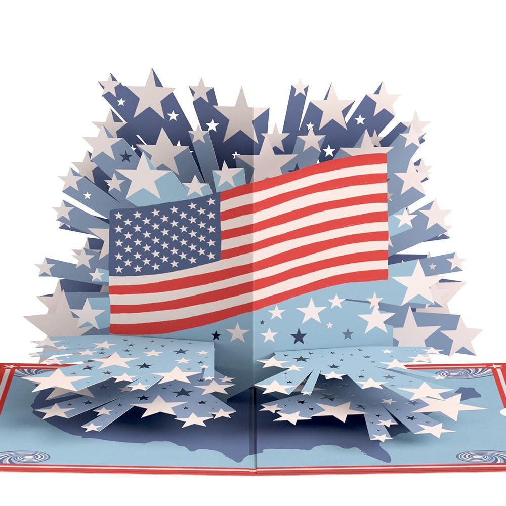 Lovepop 4th of July Independence Day Pop-Up Card for Her and Him - 3D Greeting Cards for Boys, Girls, Men, Women - From Sea to Shining Sea - 5" x 7" Card - Blank Notecard and Envelope Included - Image 4