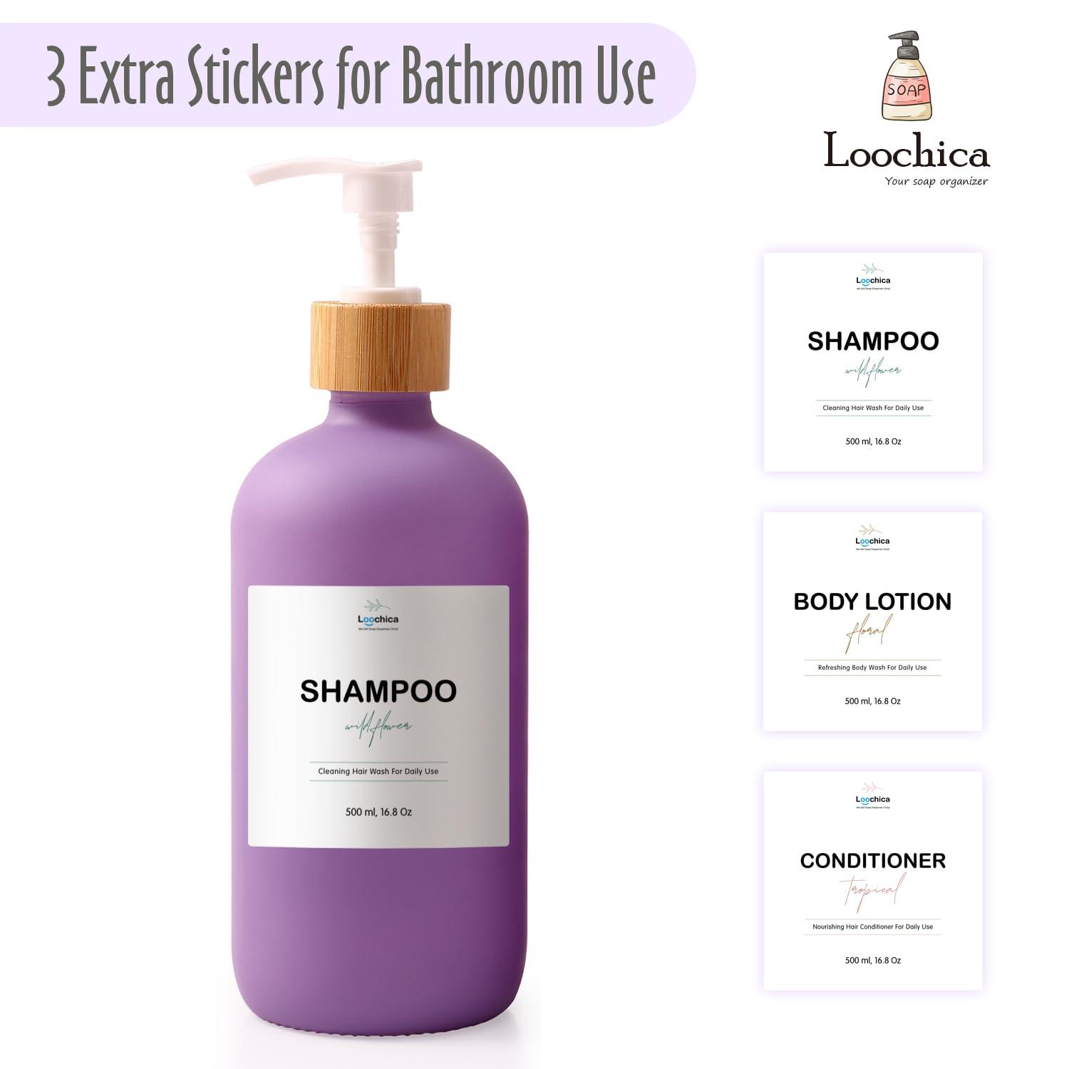 Loochica Lavender Glass Kitchen Soap Dispenser, Detergent Dispenser or Hands Soap Dispenser for Kitchen Sink, Pink Soap Dispenser, Modern Purple Decor Soap Pump for Kitchen Organization - Image 6