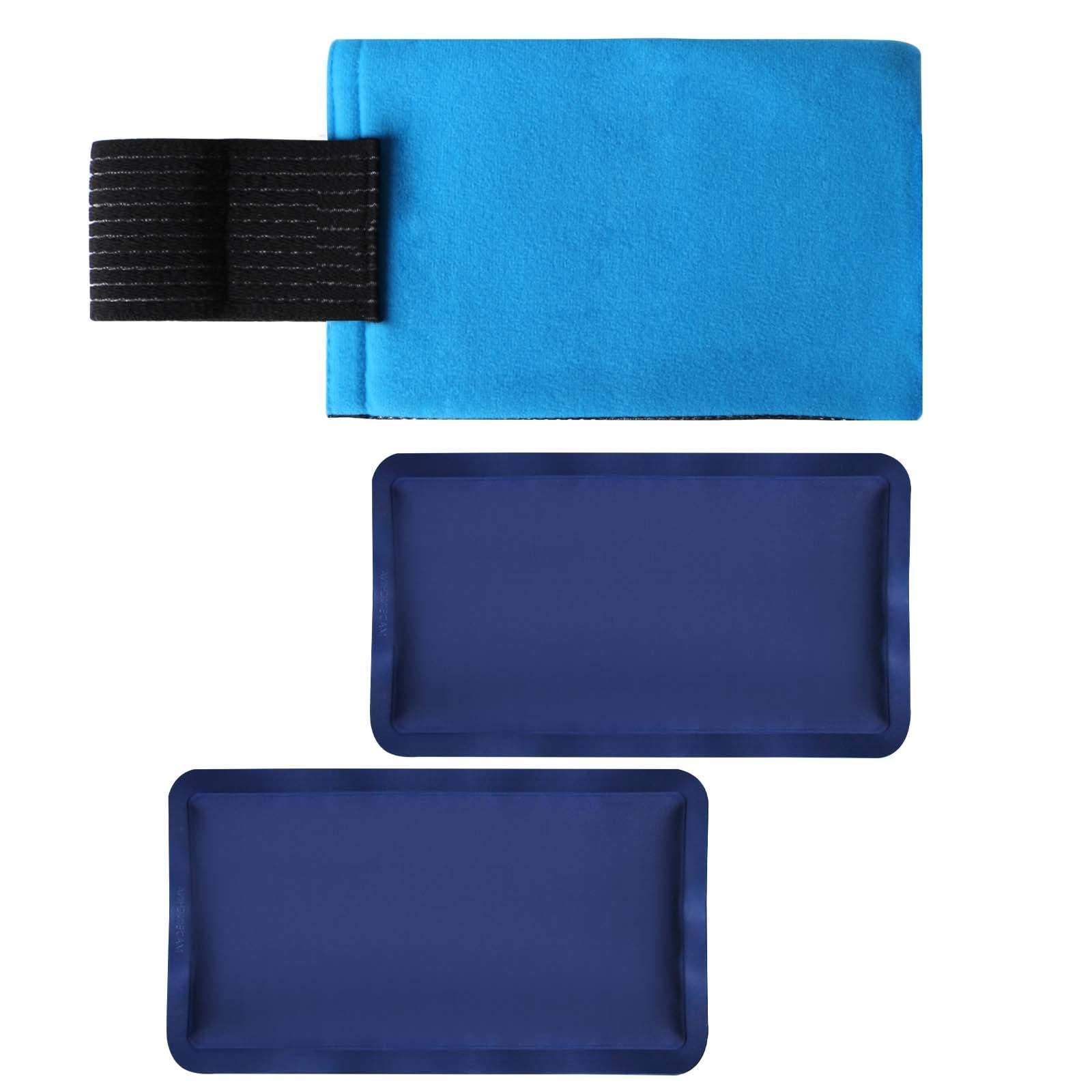 Reusable Ice Packs, Adjustable Cold & Hot Gel Packs, Contour to Body Parts for Injury Recovery of Back, Shoulders, Arms, Knees, and Legs (with Two Replaceable Gel Ice Packs)