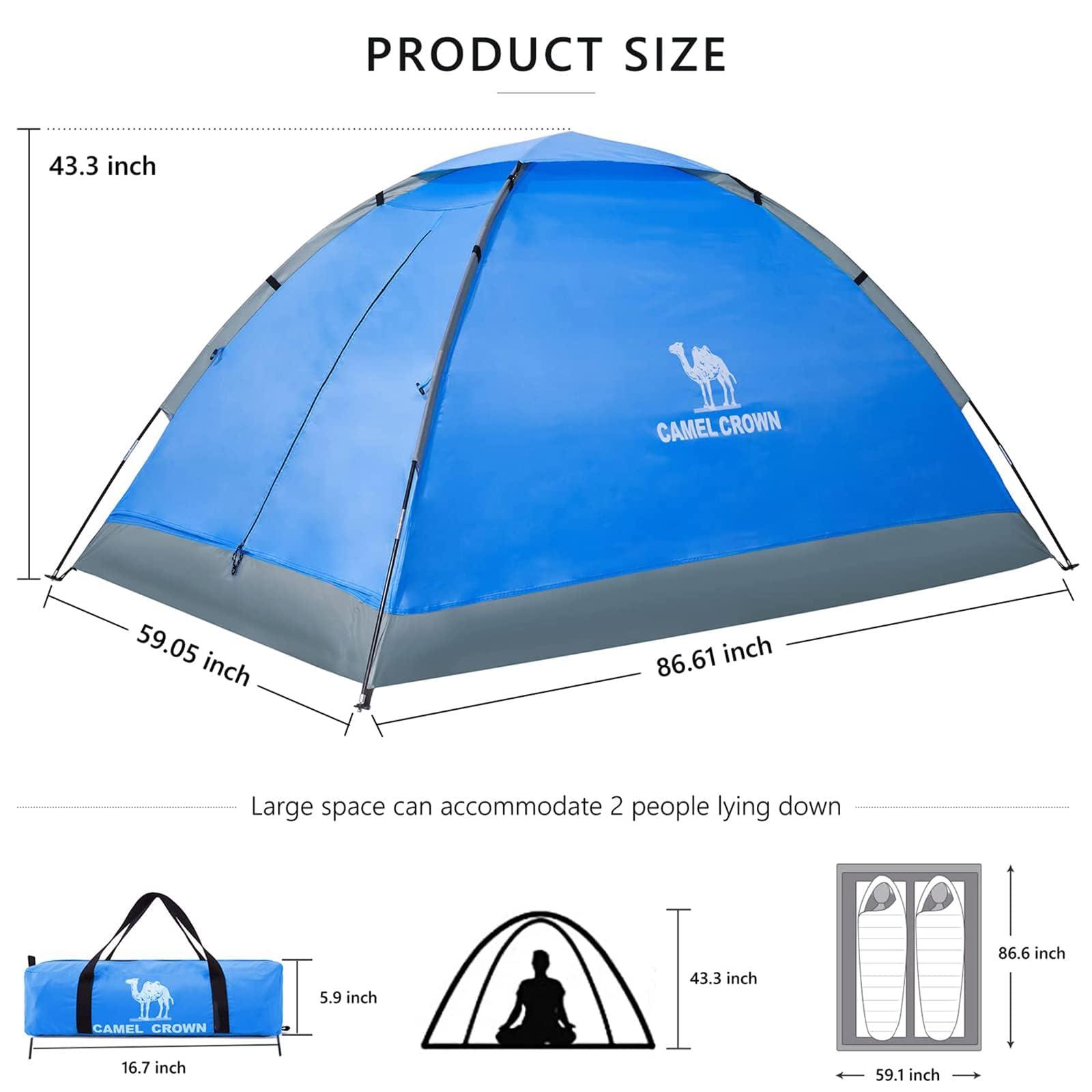 CAMEL CROWN Tents for Camping 2/3/4/5 Person Camping Dome Tent, Waterproof,Spacious, Lightweight Portable Backpacking Tent for Outdoor Camping/Hiking - Image 2
