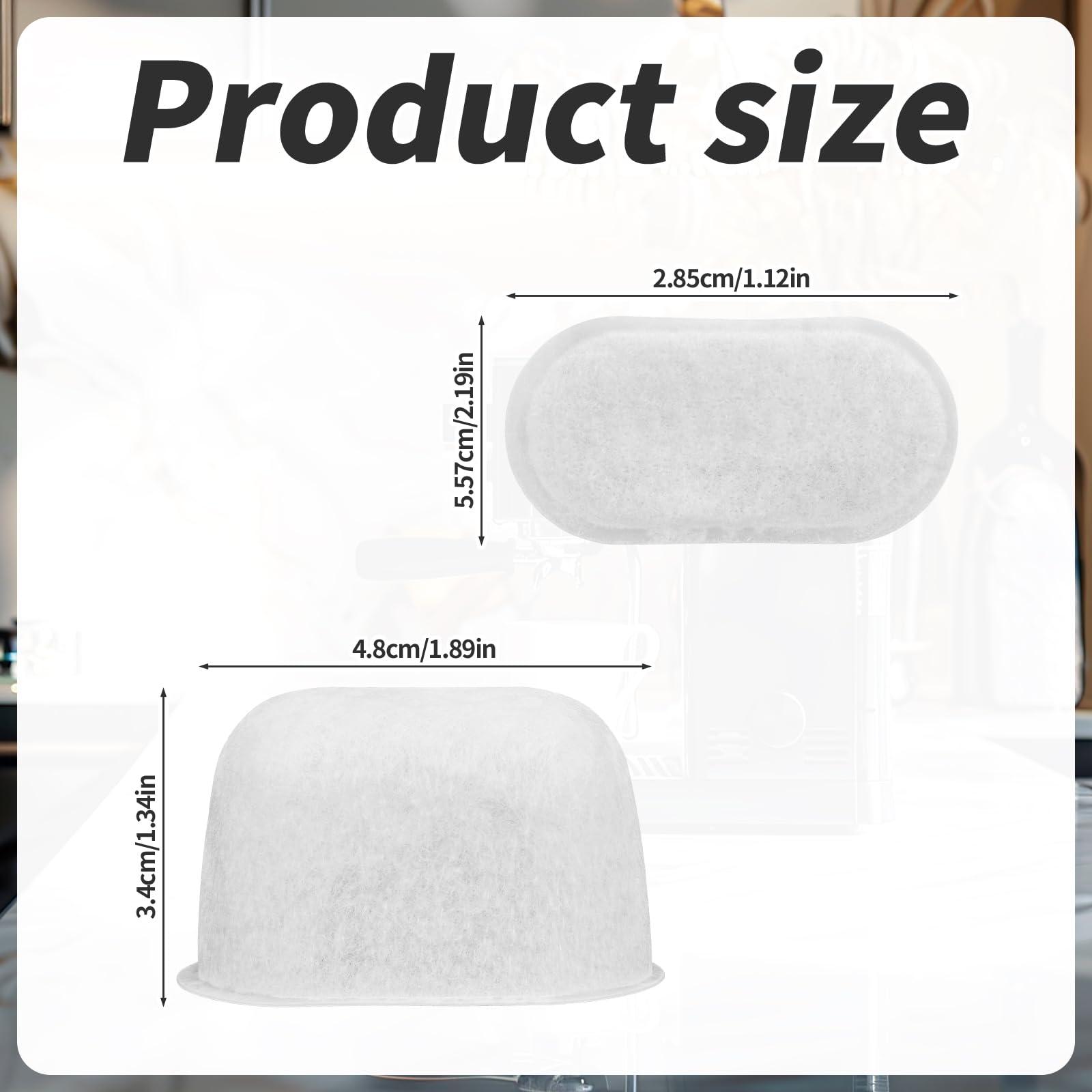 8pcs Water Filter for Breville Espresso Machine, Activated Charcoal Filter Replacement Compatible with Breville Barista Express BWF100 /450/500/600/810/840/860/870/878/880/990/980 - Image 2