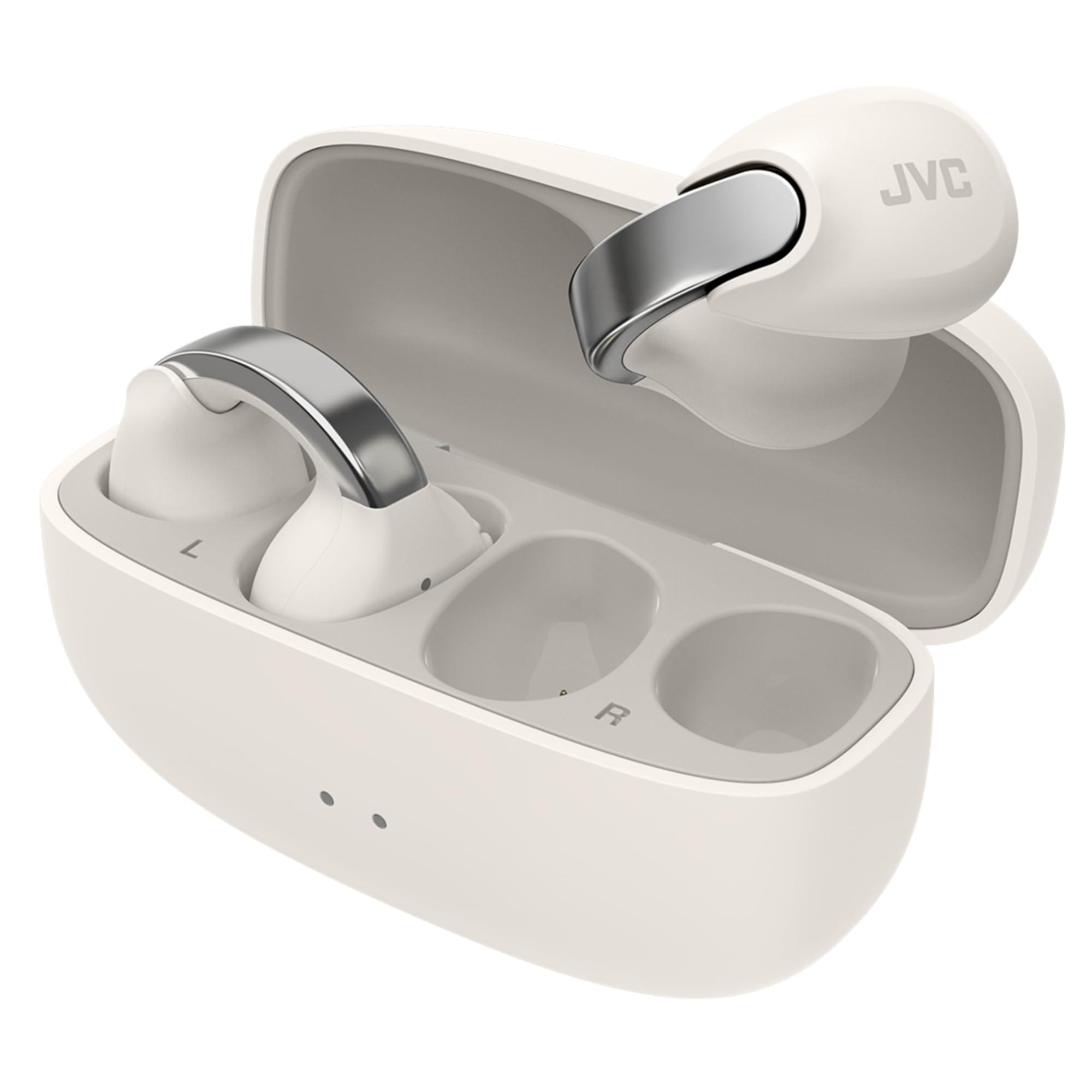 JVC Nearphones Open Ear True Wireless Headphones - Open Ear Earbuds - Bluetooth 5.3-24H Playback - IPX4 Water Resistant - Built-in Mic - Awareness & Comfort - Ear Clip Earbuds - HANP1T - Image 10