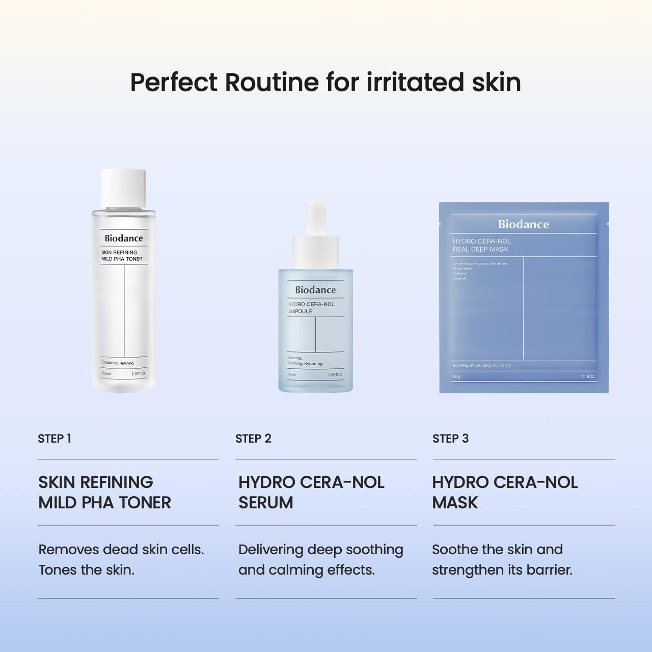 BIODANCE Hydro Cera-nol Real Deep Mask, Overnight Hydrogel Mask, Hydrating Facial Mask For Sensitive Skin, Redness Reducing & Quick Soothing Effect, 1.19oz(34g) x 4ea - Image 9